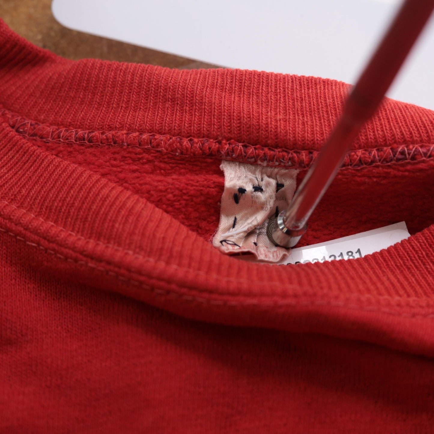 80s Red Cropped Sweatshirt Midnite Fantasee Graphic Raglan Small