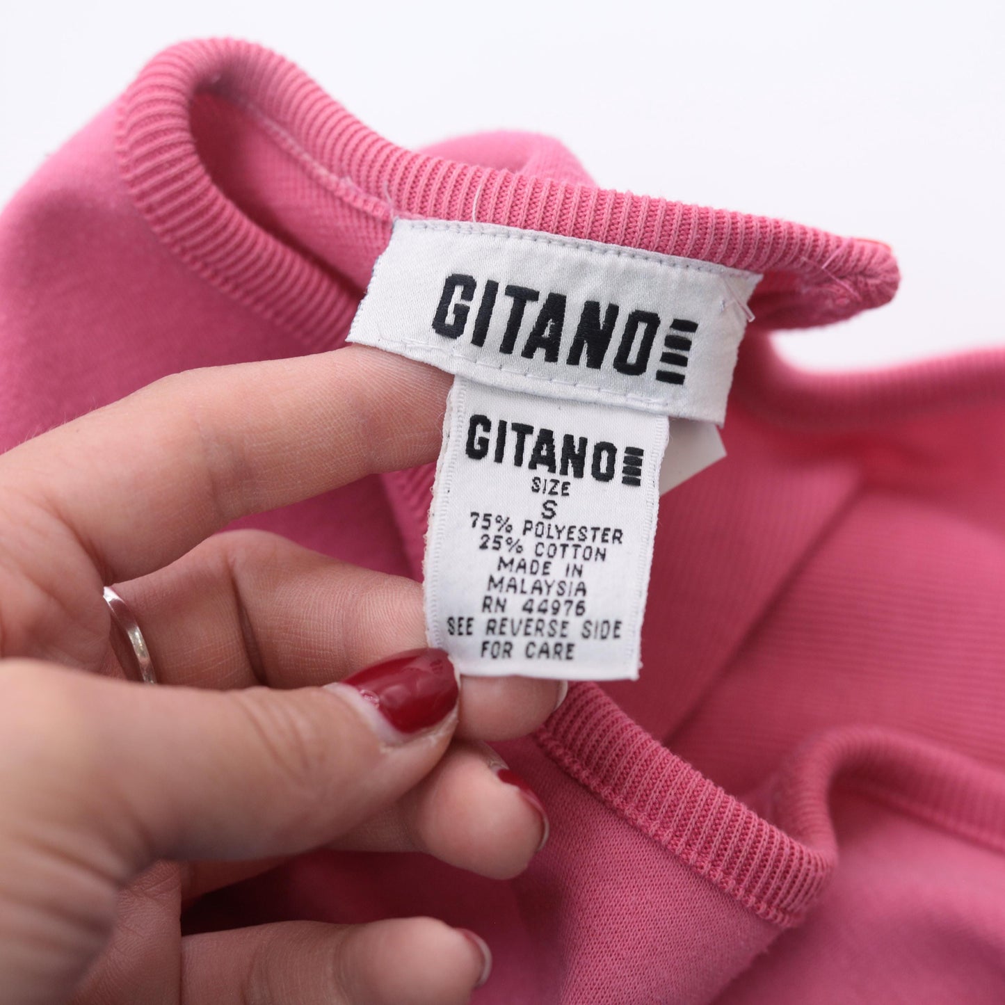 90s Gitano Colorblock Knit Dress Pink Black Blue Geometric Mini Small S