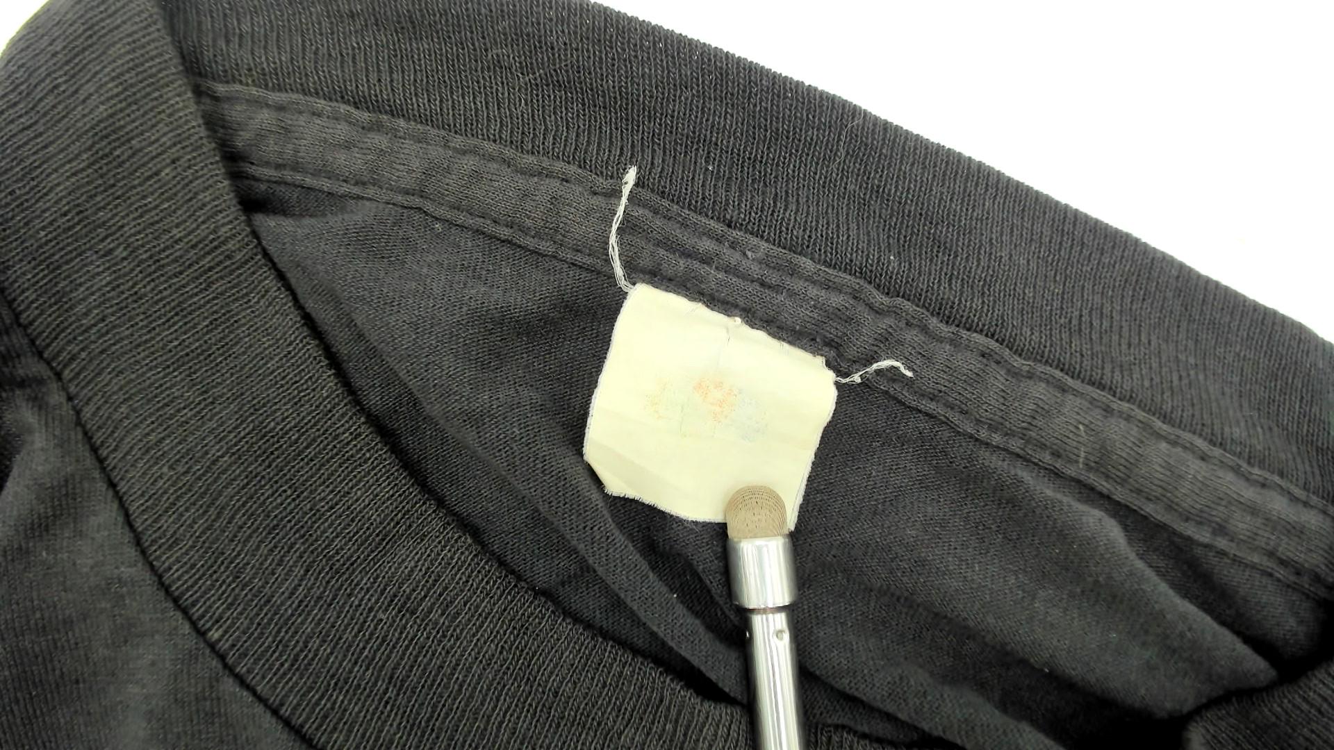 90s Black Pocket T-Shirt Cotton Blend Crewneck Small Medium