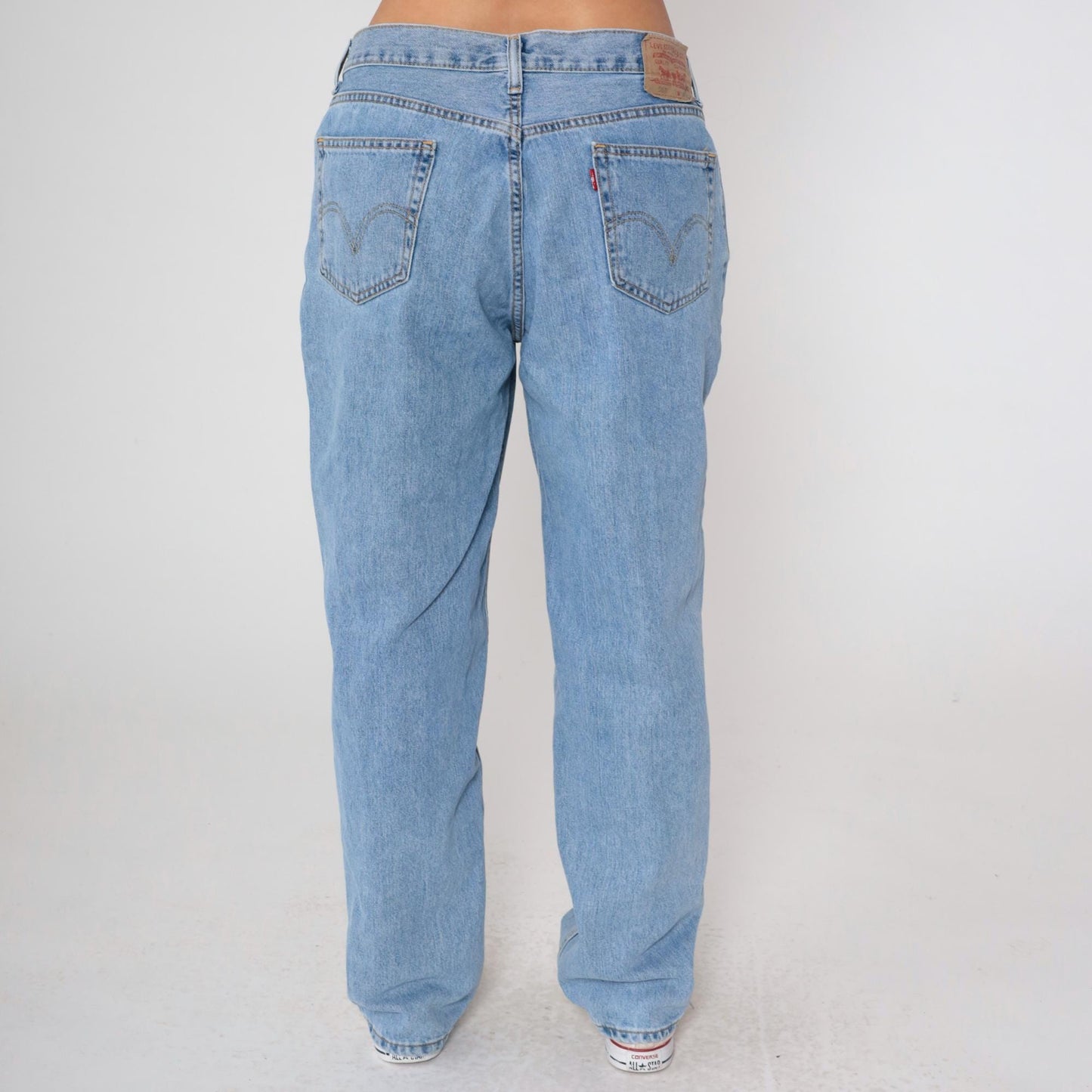 Levi's 560 90s High-Waist Jeans Blue Denim Tapered Relaxed Leg Large L