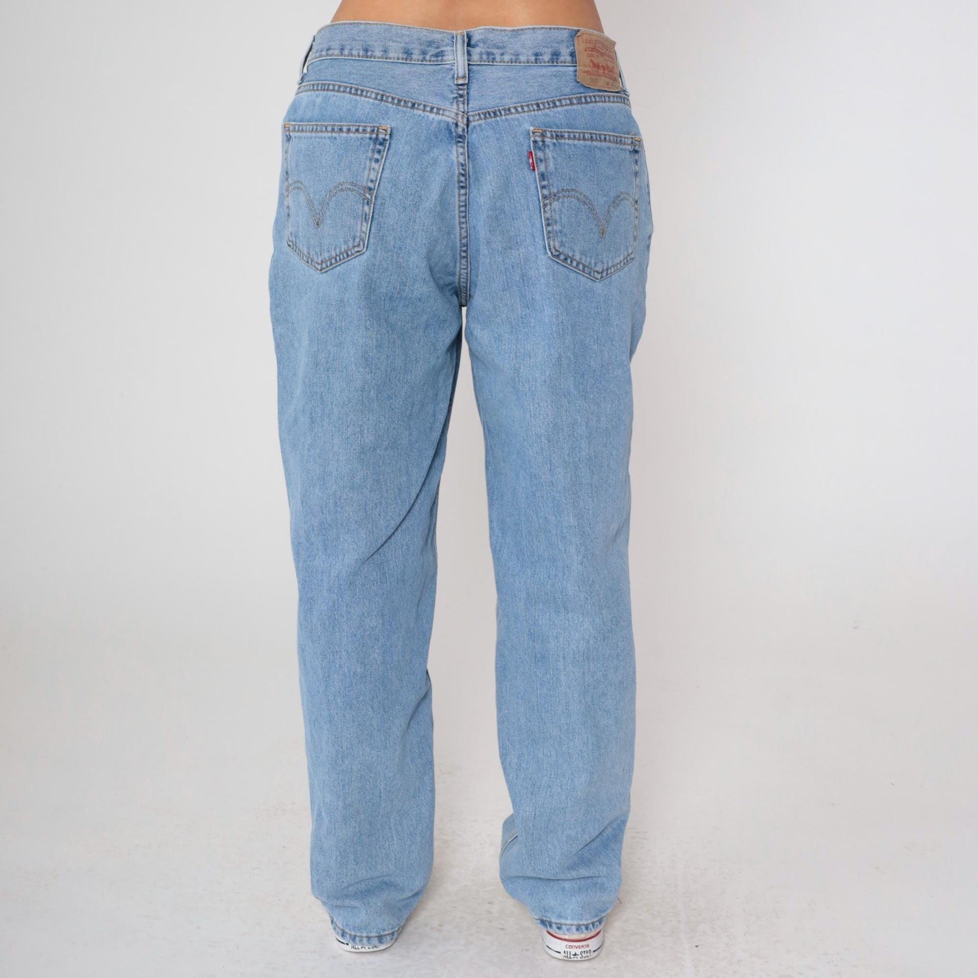 Levi's 560 90s High-Waist Jeans Blue Denim Tapered Relaxed Leg Large L