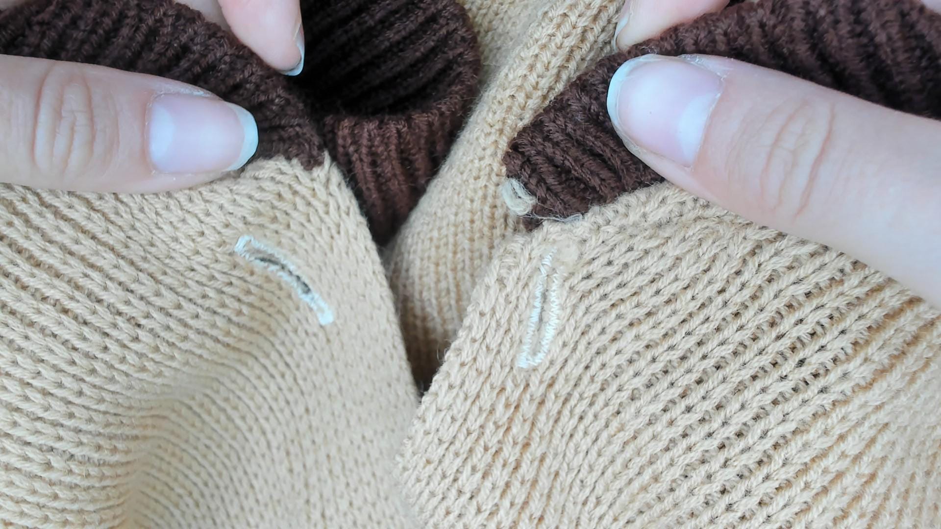 70s Camel Cardigan Shawl Collar Embroidered Pockets Brown Trim Medium
