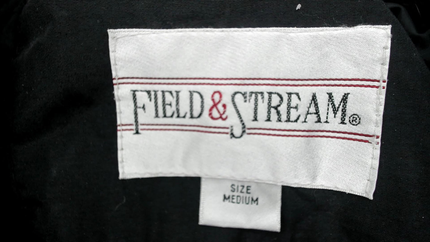 90s Field and Stream Colorblock Windbreaker Jacket Blue Black White Medium M
