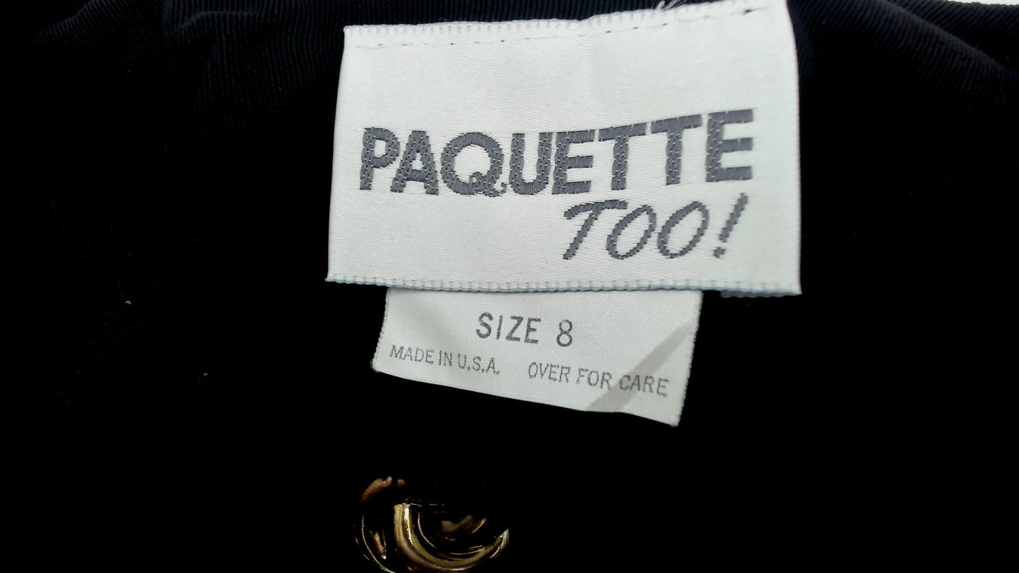 90s Color Block Midi Dress Red Black Peplum Button Front Short Sleeve Medium