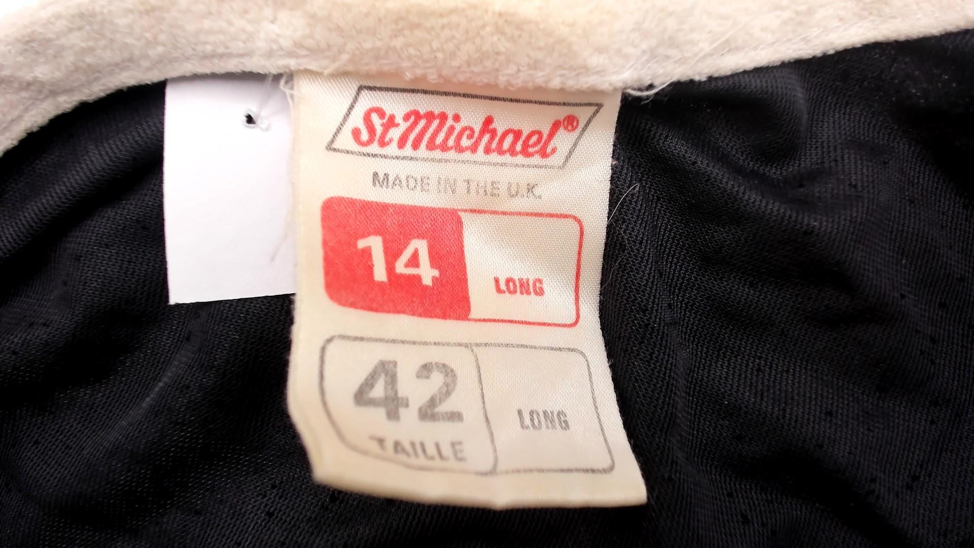 70s St Michael Black Shirt White Contrast Trim Short Sleeve Small