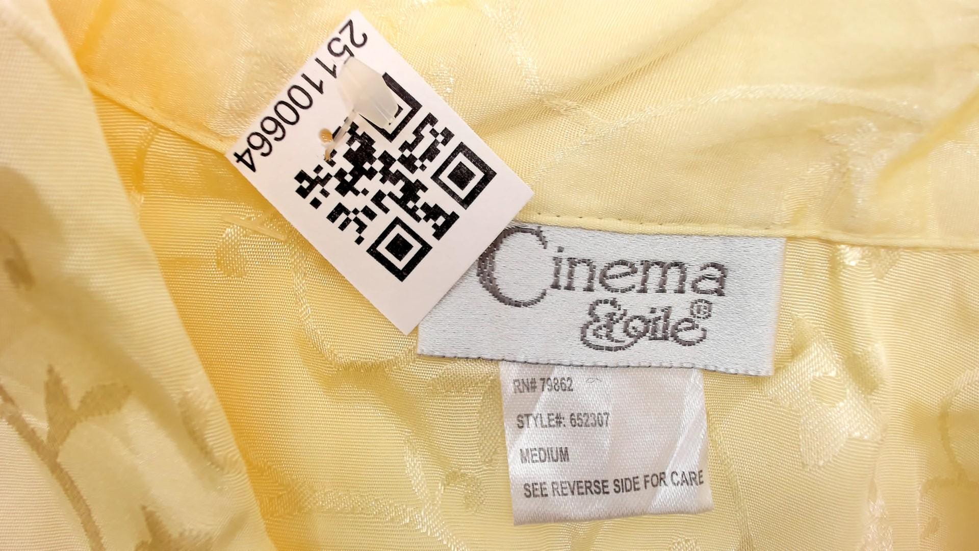 90s Cinema Etoile Cream Floral Button Blouse Short Sleeve Medium M