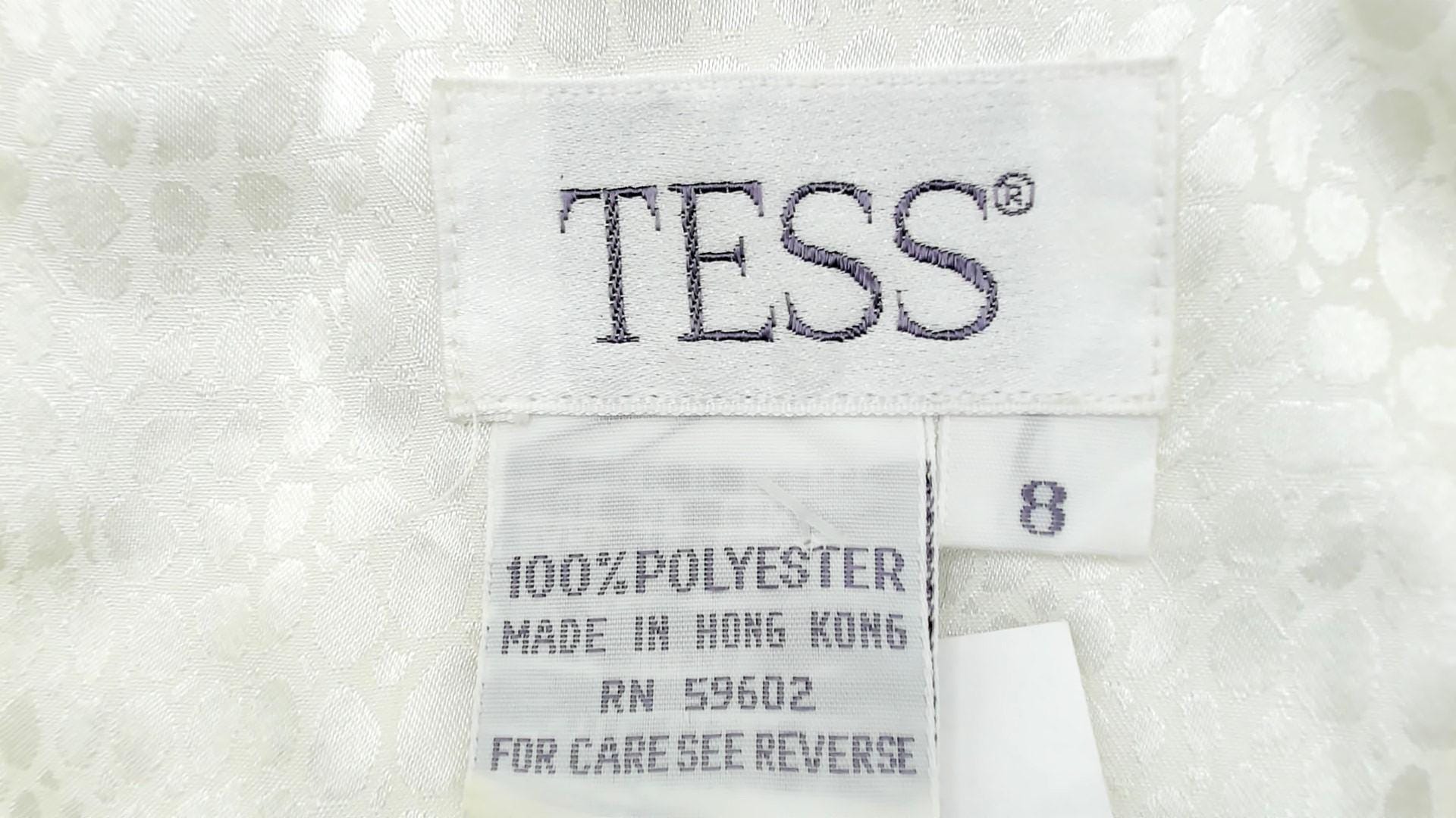 90s Tess Alligator Print Button-Up Blouse Cream Short Sleeve Medium M