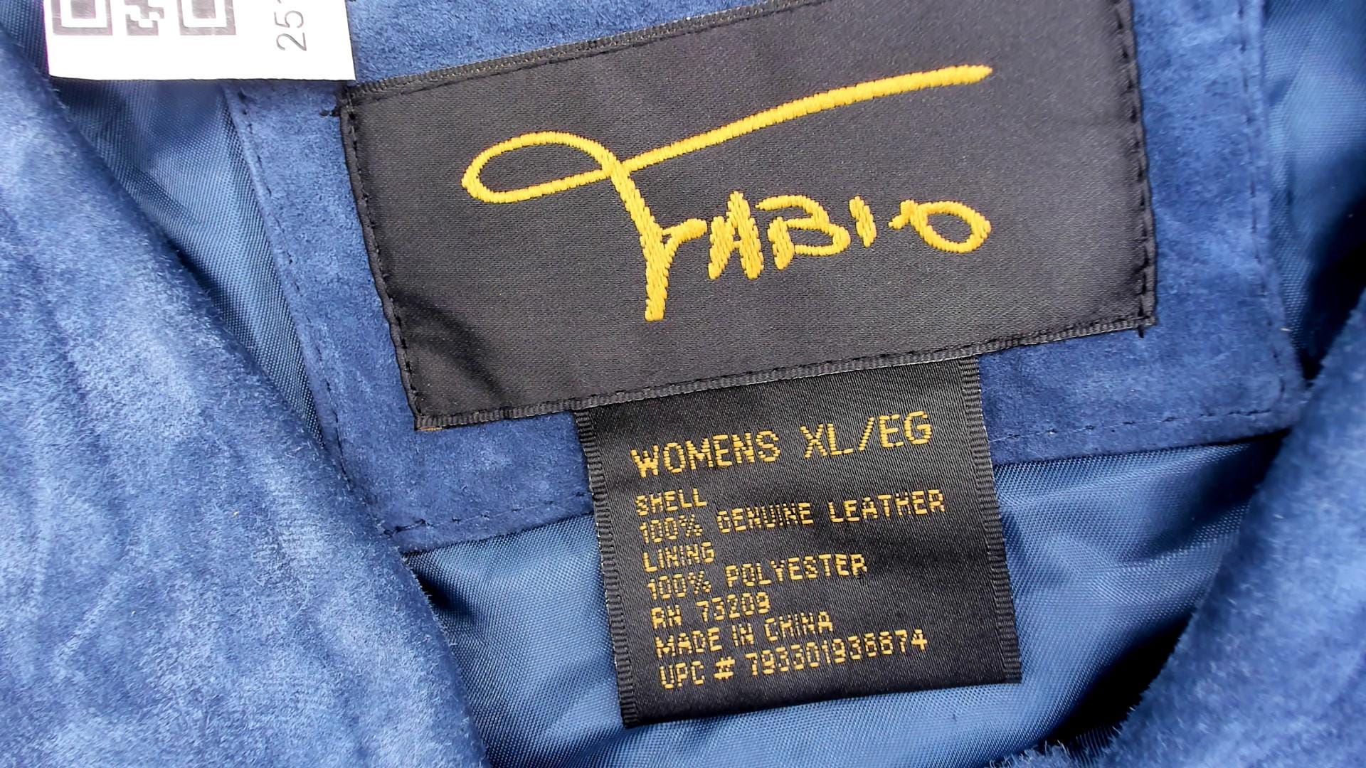 Y2K Blue Suede Jacket Collared Trucker Western Chest Pockets Extra Large