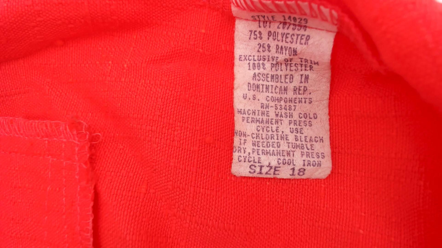 90s Coral Blazer Two-Button Notched Lapel Power Suit Jacket Extra Large XXL