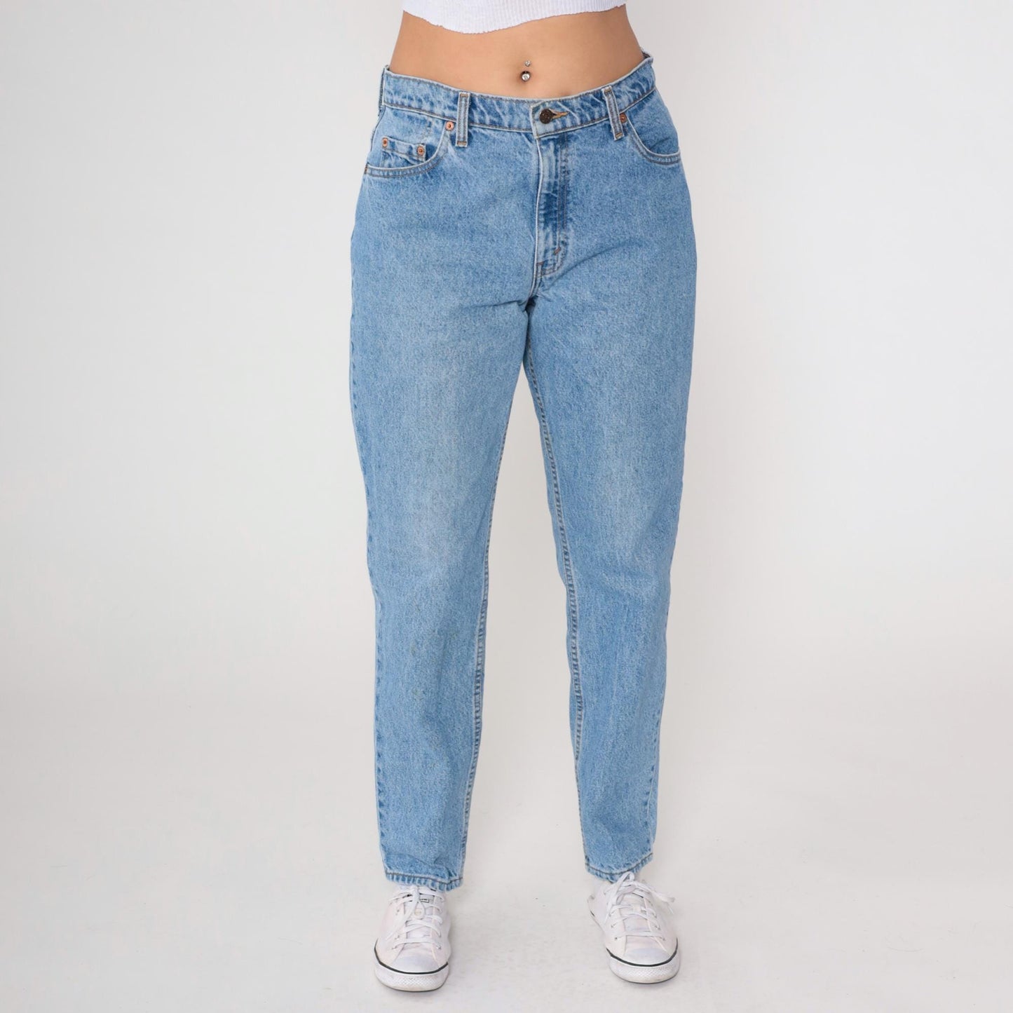 90s Levi's Light Wash High Waisted Straight Leg Jeans Medium M