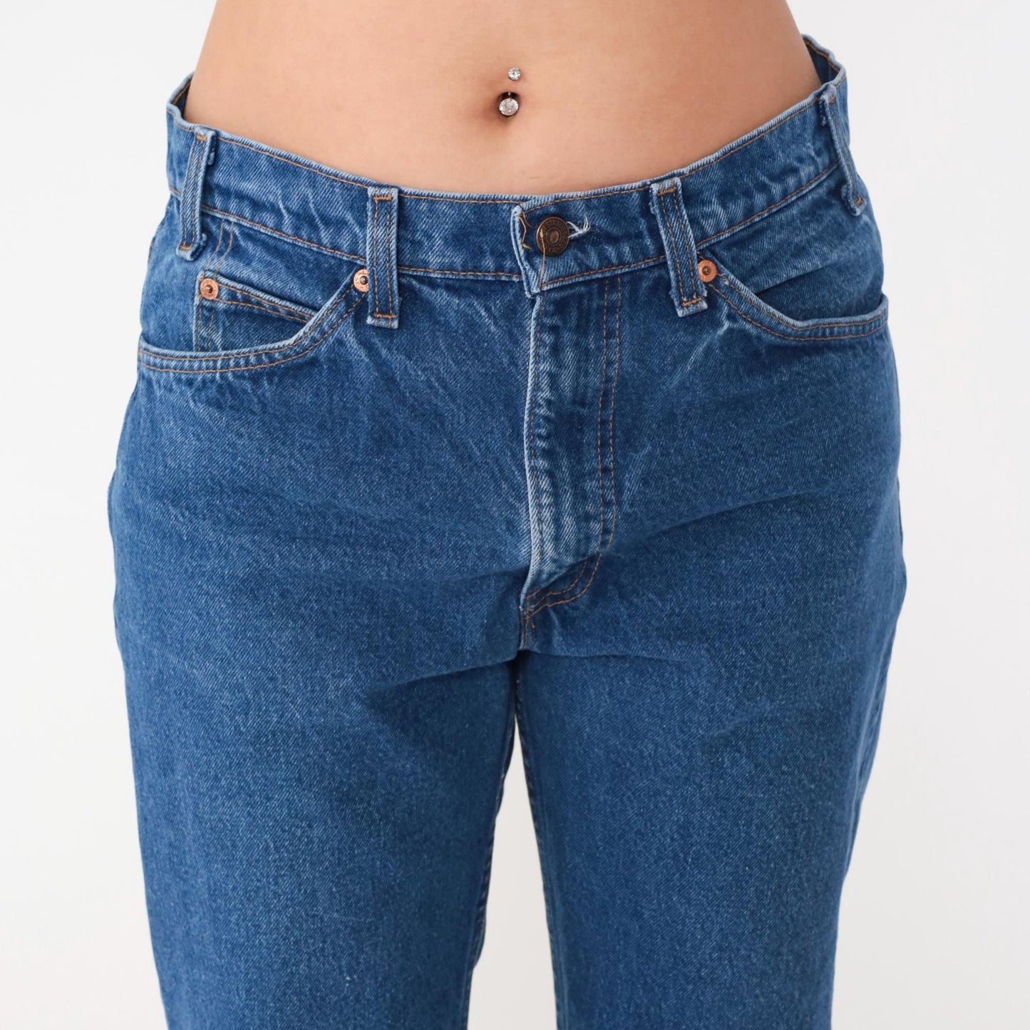 90s Levi's Medium Blue Denim High Waist Straight Leg Jeans W34 L34