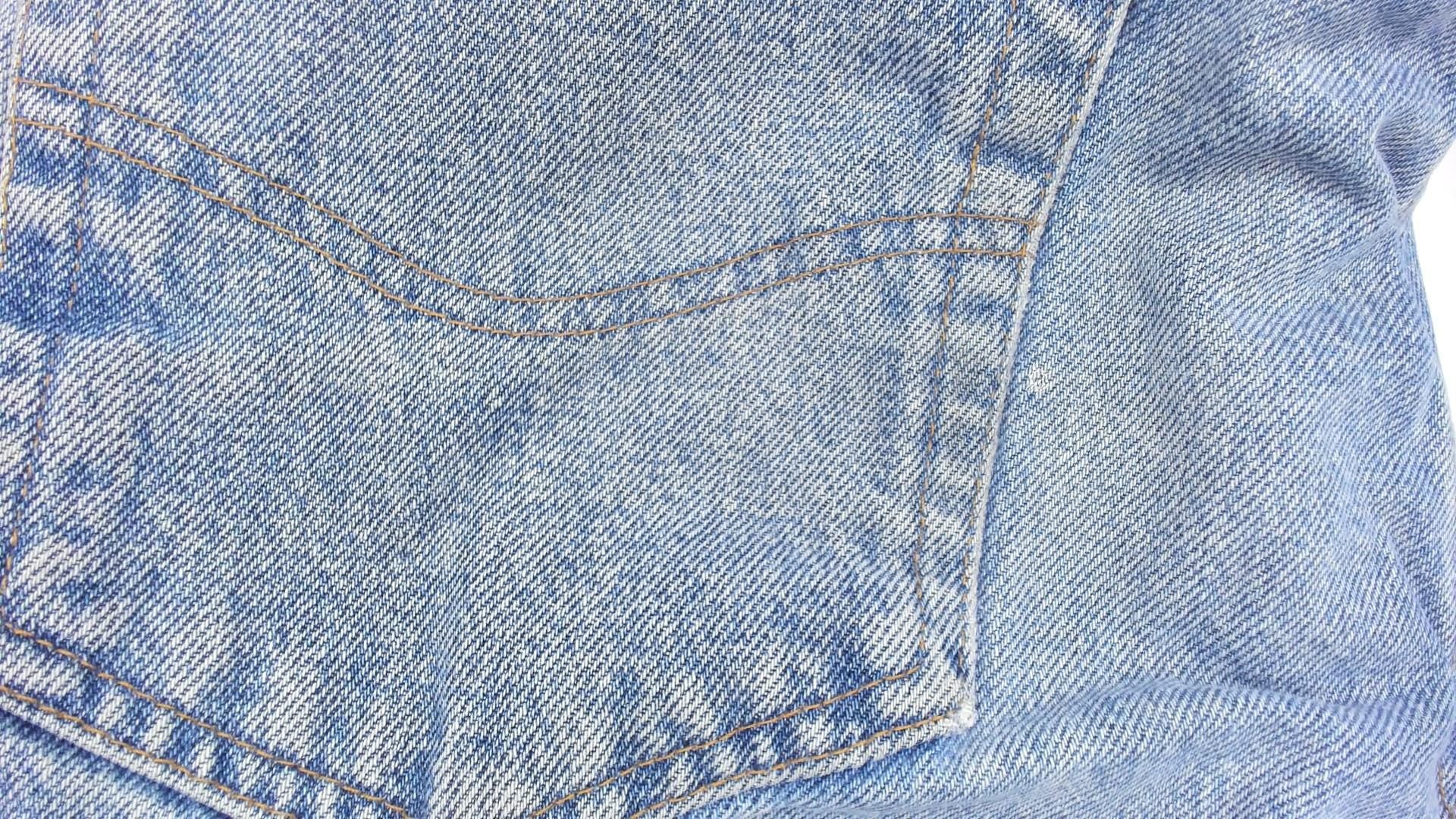 90s Carhartt Denim Jeans Light Blue Distressed Paint Splatter 34x34