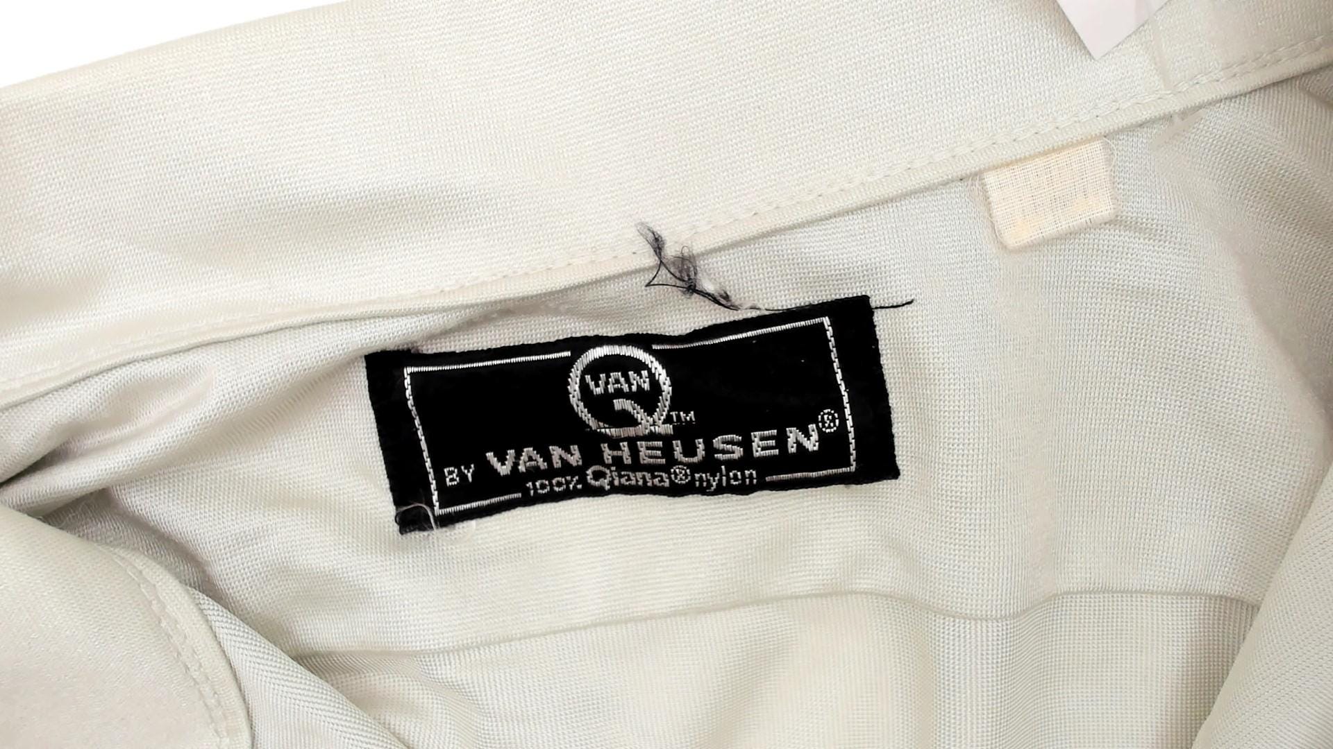 70s Van Heusen Sage Green Short Sleeve Button-Up Shirt Chest Pocket Large L