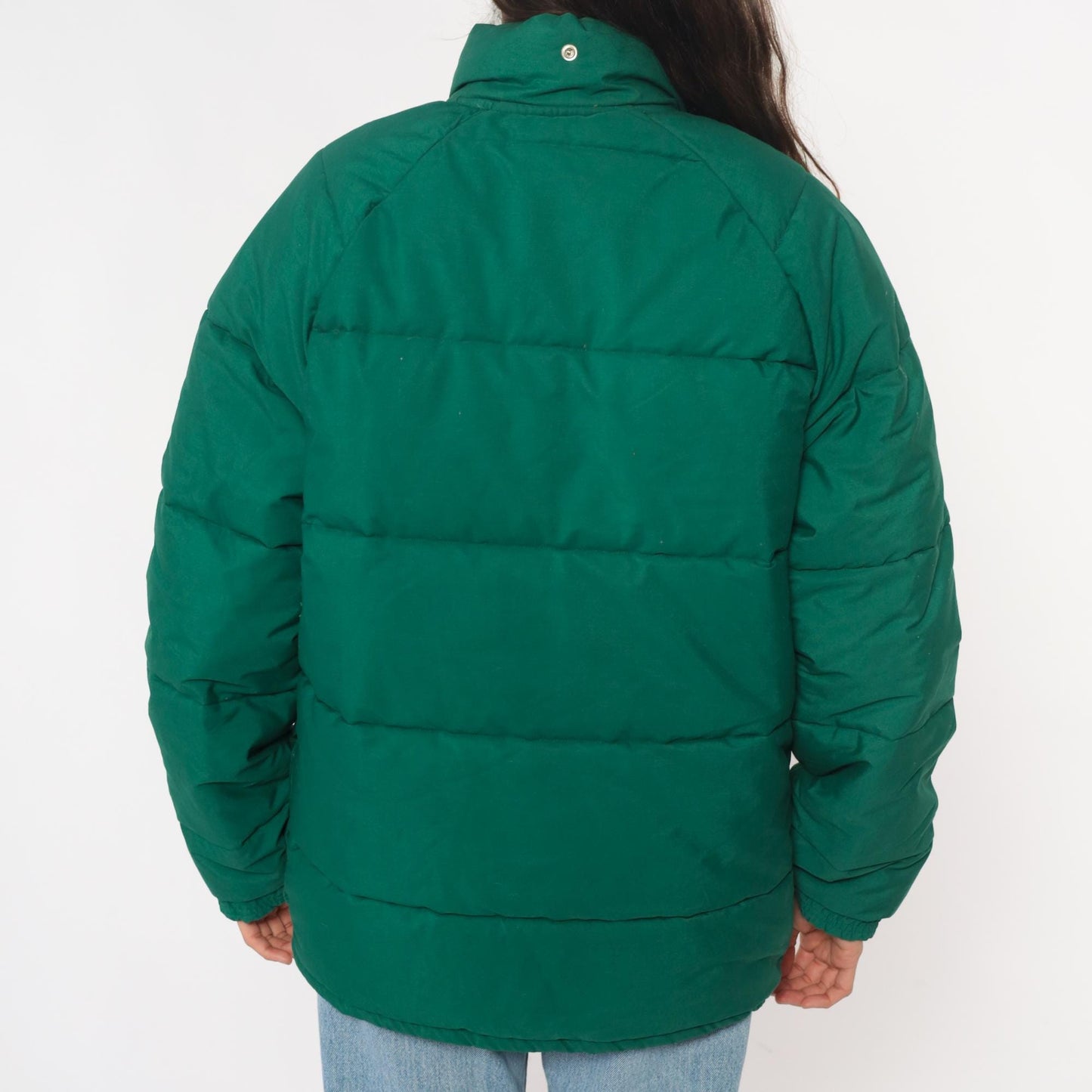 70s Columbia Sportswear Green Quilted Puffer Jacket Unisex Medium