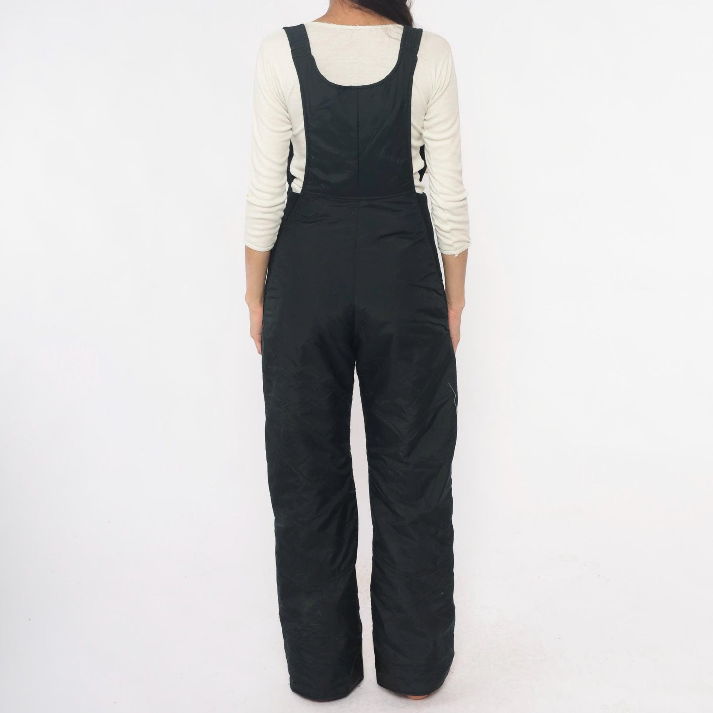 90s Colorado Classics Black Ski Overalls Insulated Snow Pants Small S