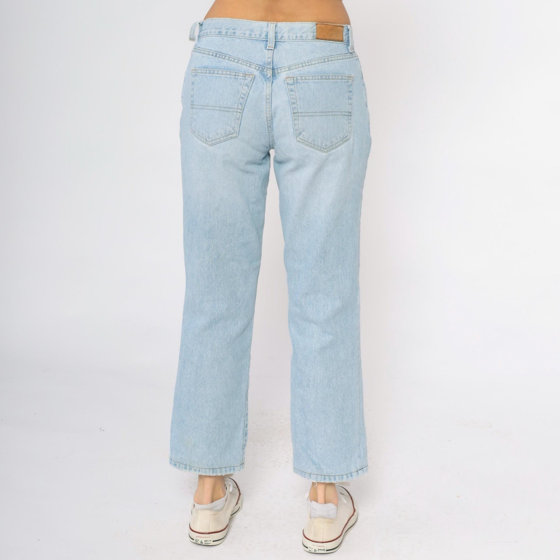 Tommy Hilfiger Y2K Light Wash Denim Cropped Ankle Jeans Small S
