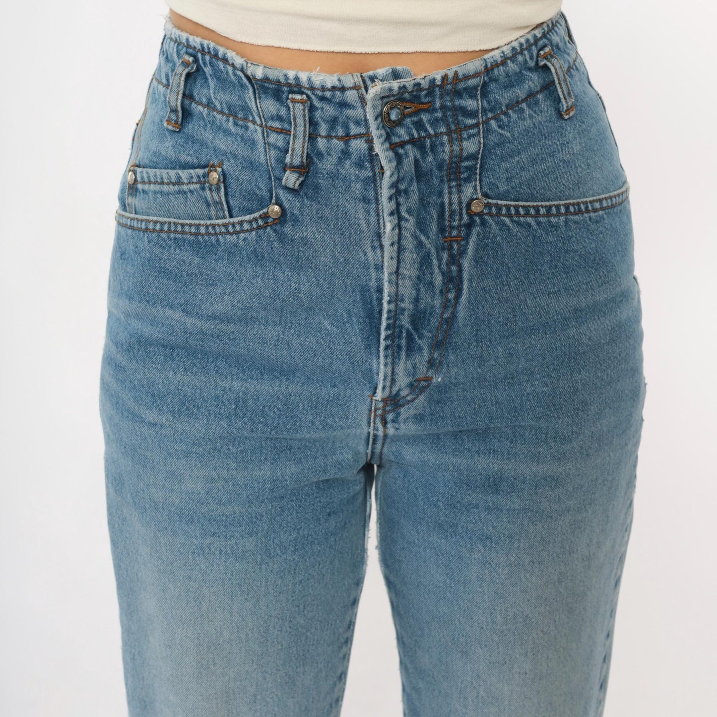 90s Unionbay Light Wash High-Waisted Straight Leg Denim Jeans Medium M