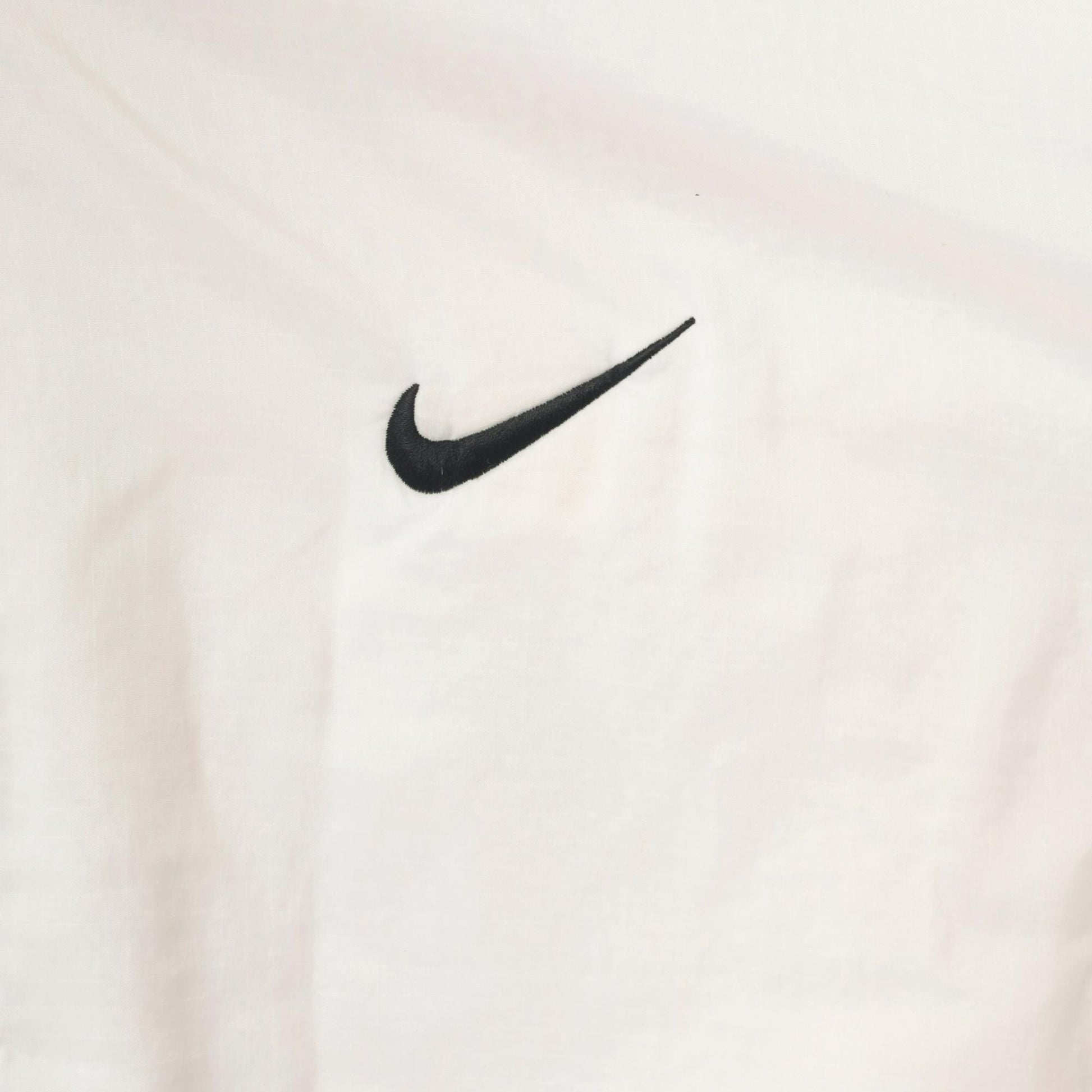 90s Nike Air Windbreaker Hooded Full Zip Jacket White Nylon Large L