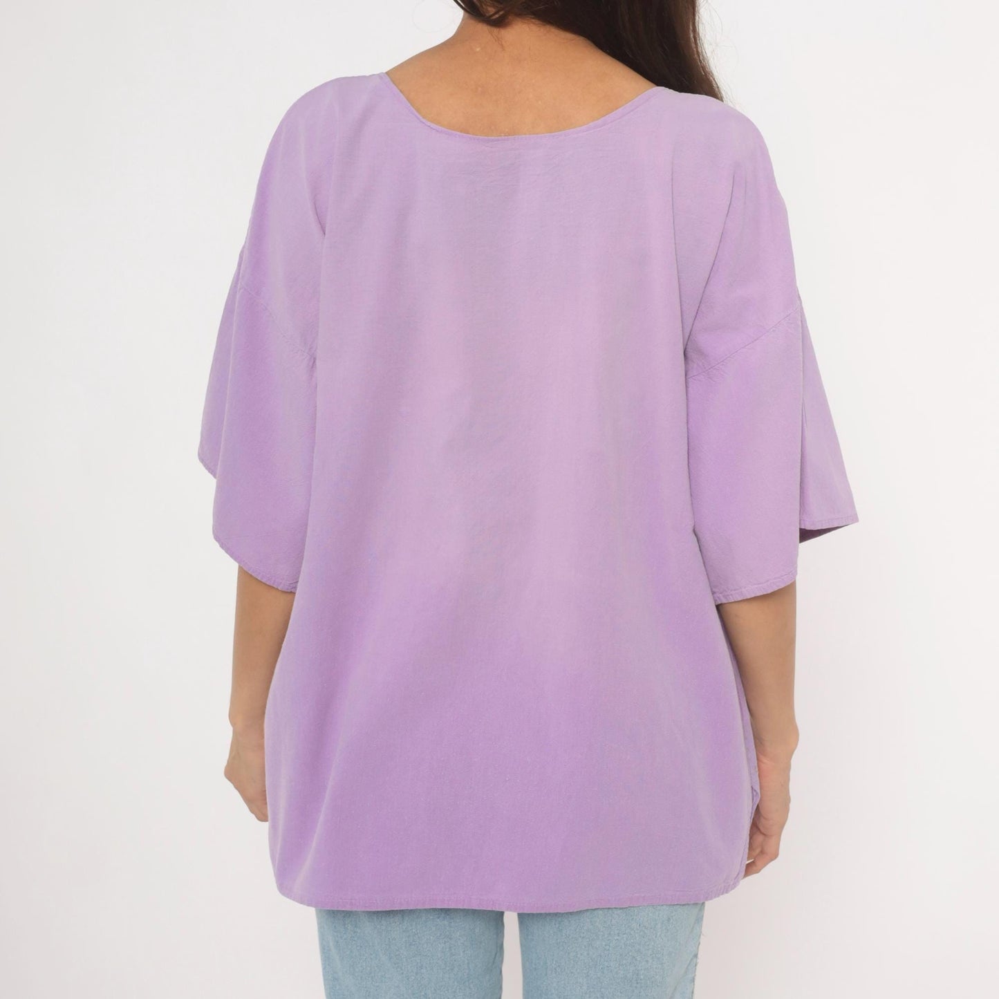 90s Rocky Point Cactus Graphic Tee Purple Lavender Desert Cowboy XL