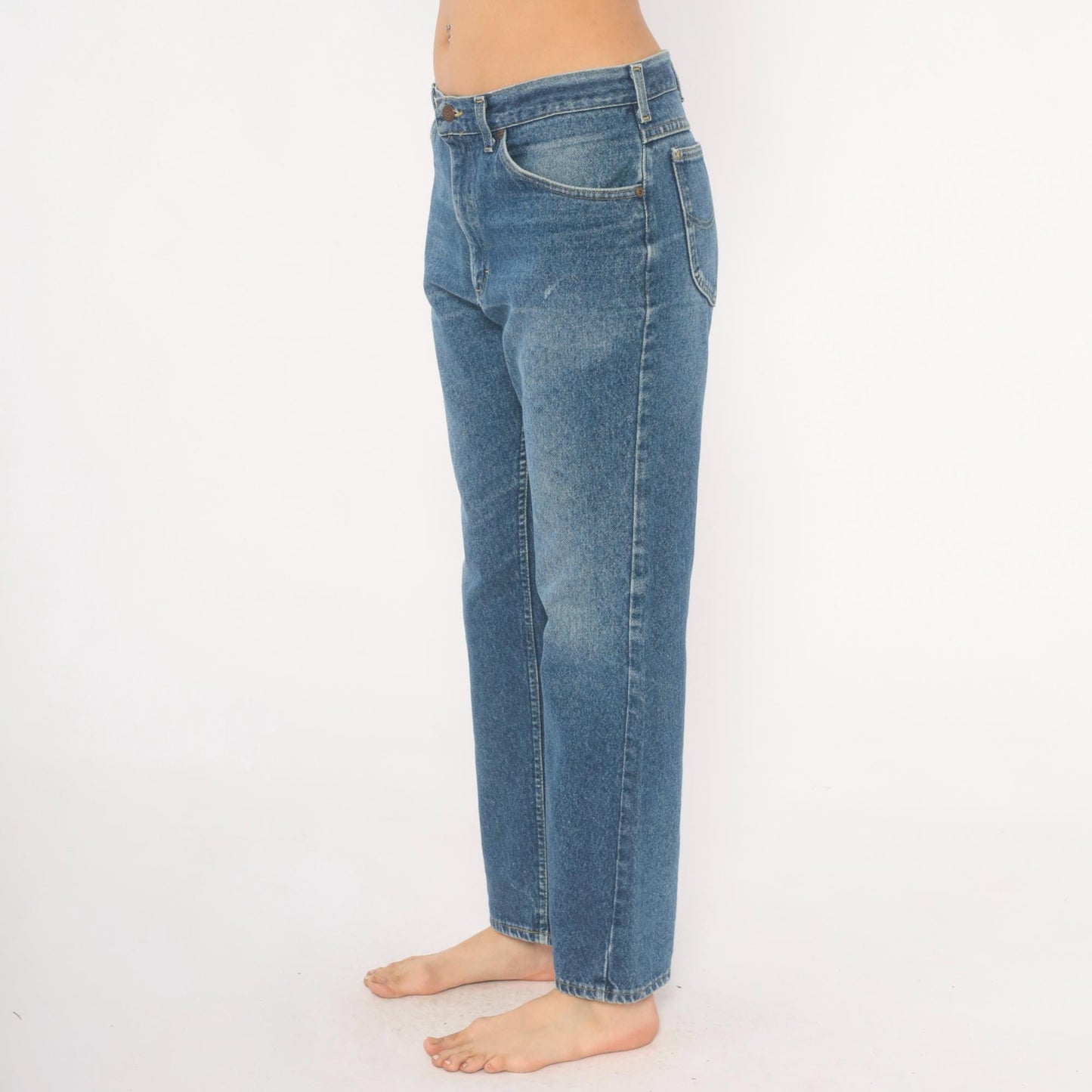 Lee Straight Leg Jeans 2000s Medium Wash Mid Rise 34x30