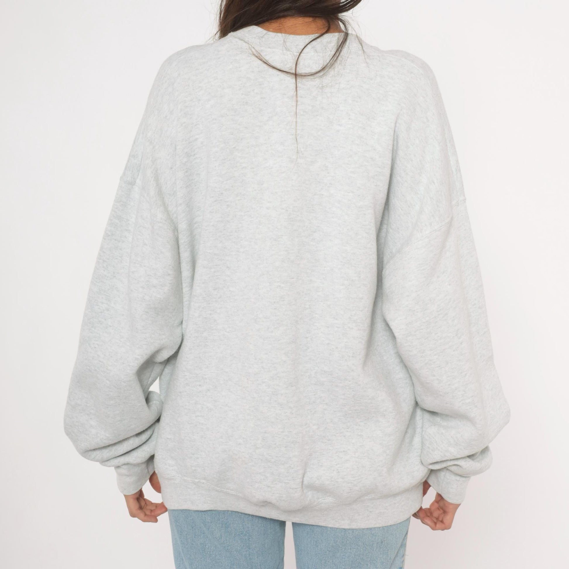 90s Fruit of the Loom Graphic Sweatshirt Grey Sarcastic Quote Crewneck Extra Large XXL