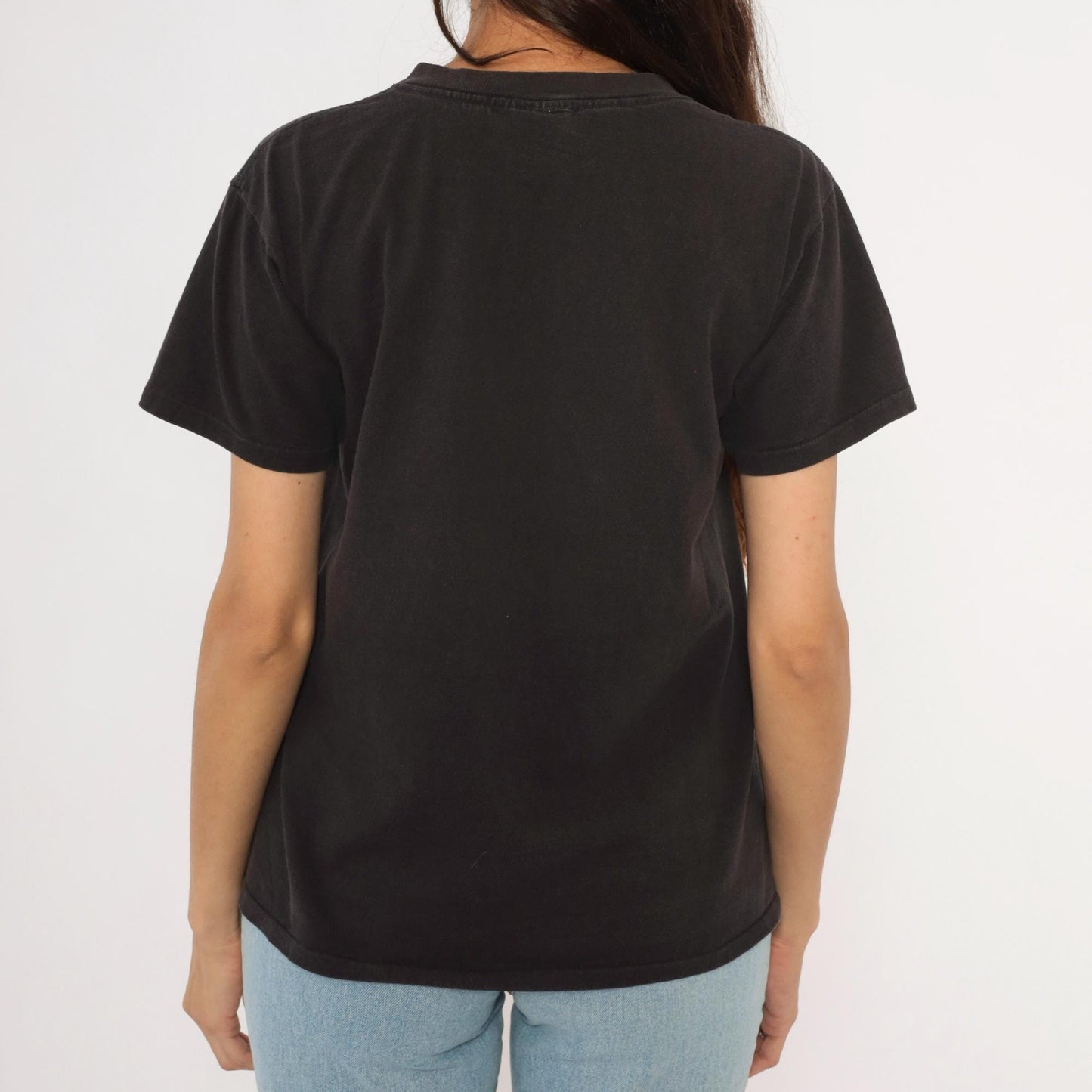 90s MS Maasdam Cruise Ship Graphic Tee Black Cotton Nautical Medium M