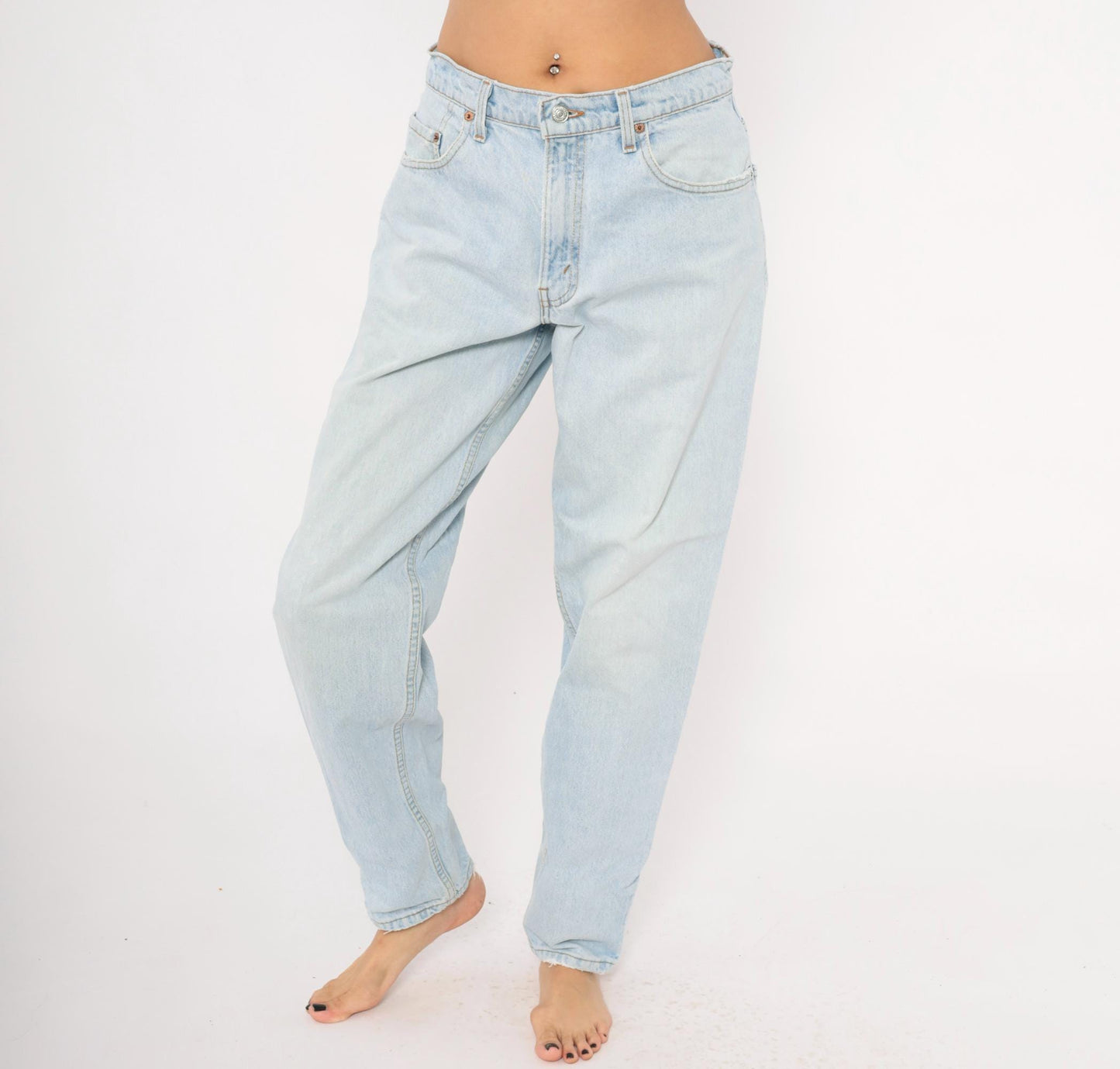 90s Levi's 560 Light Wash High Rise Tapered Jeans 31x32