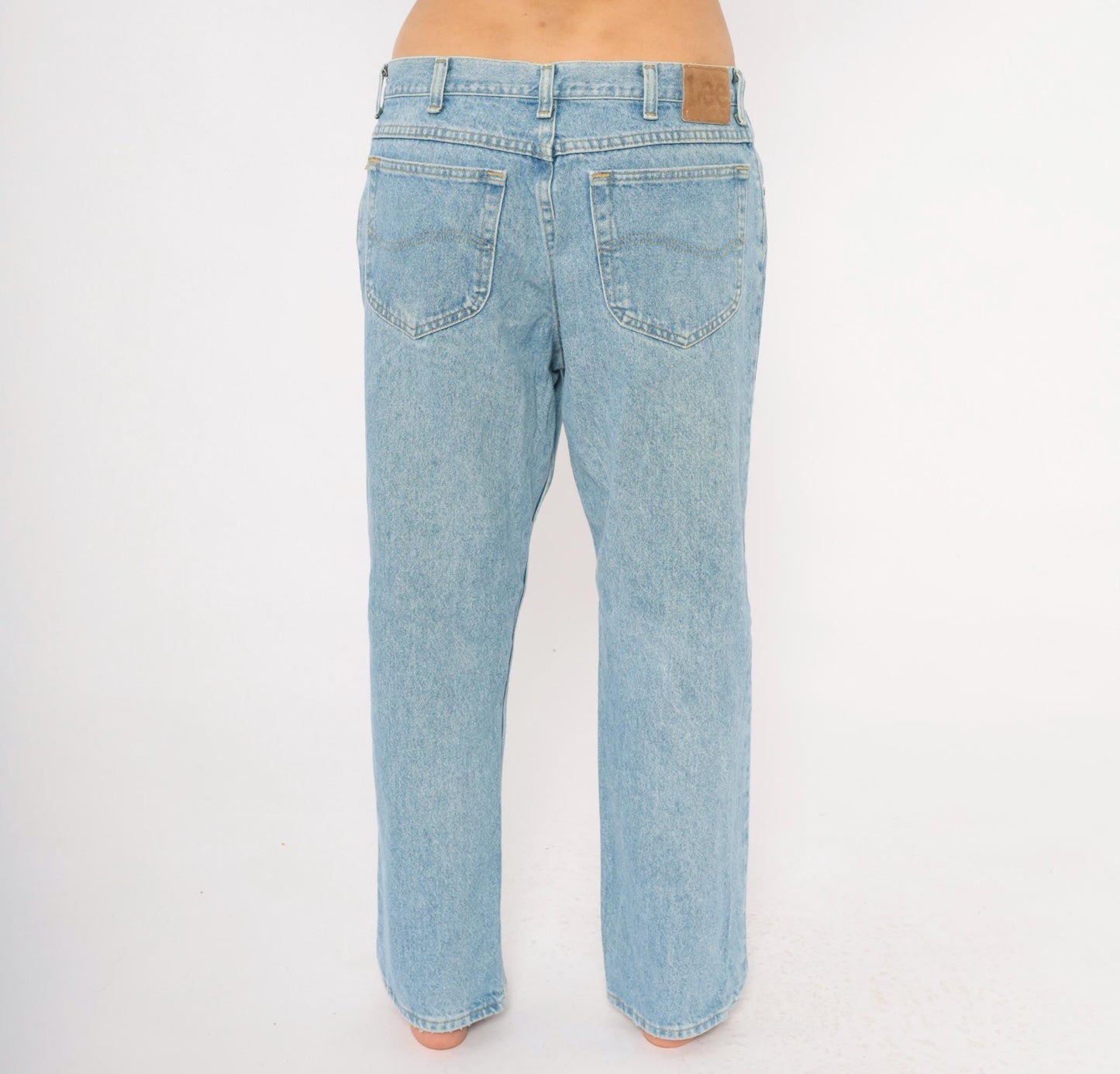 2000s Wrangler Light Wash Straight Leg Jeans Cotton Stonewash Blue Extra Large