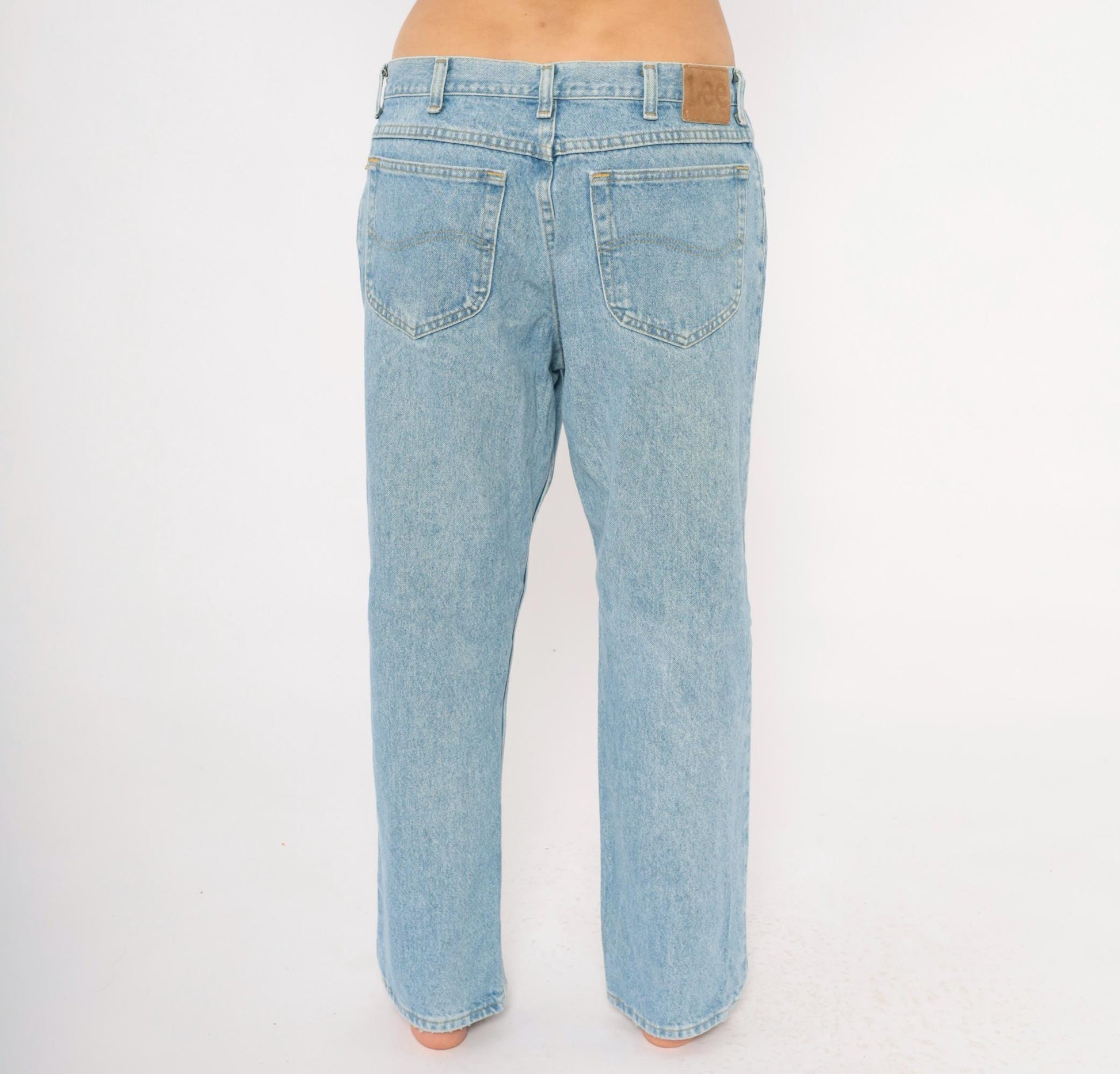 2000s Wrangler Light Wash Straight Leg Jeans Cotton Stonewash Blue Extra Large