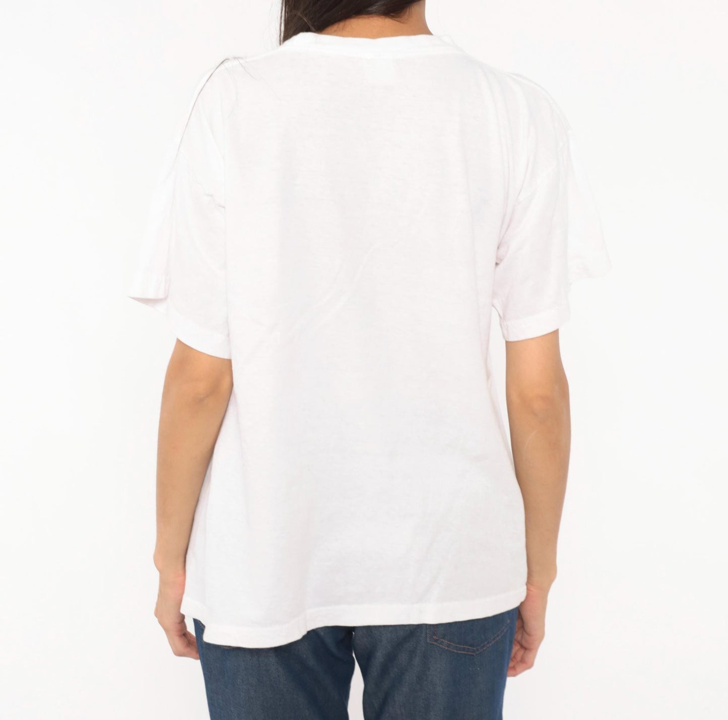 90s Aruba Paradise Island Souvenir Tee White Cotton Graphic Large L