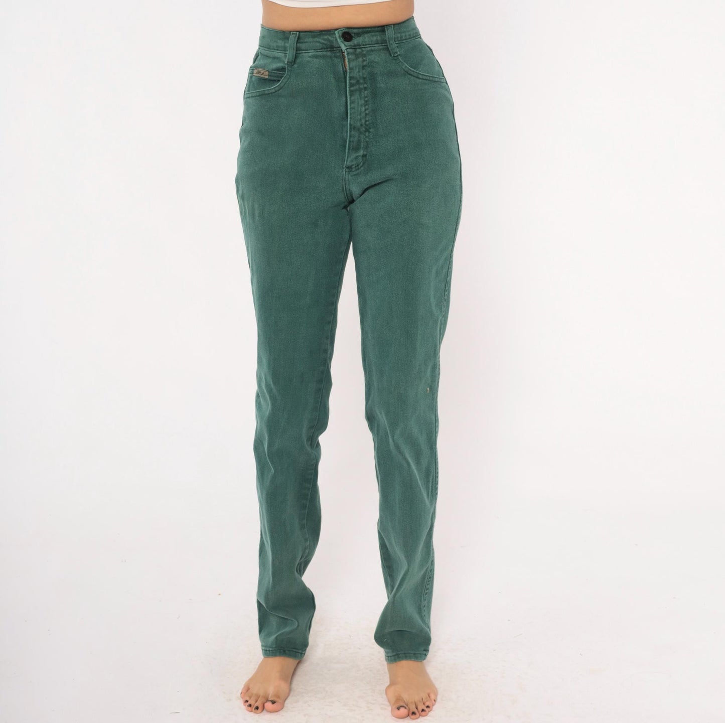 Y2K Roper Sage Green High Rise Straight Leg Jeans Extra Small XS