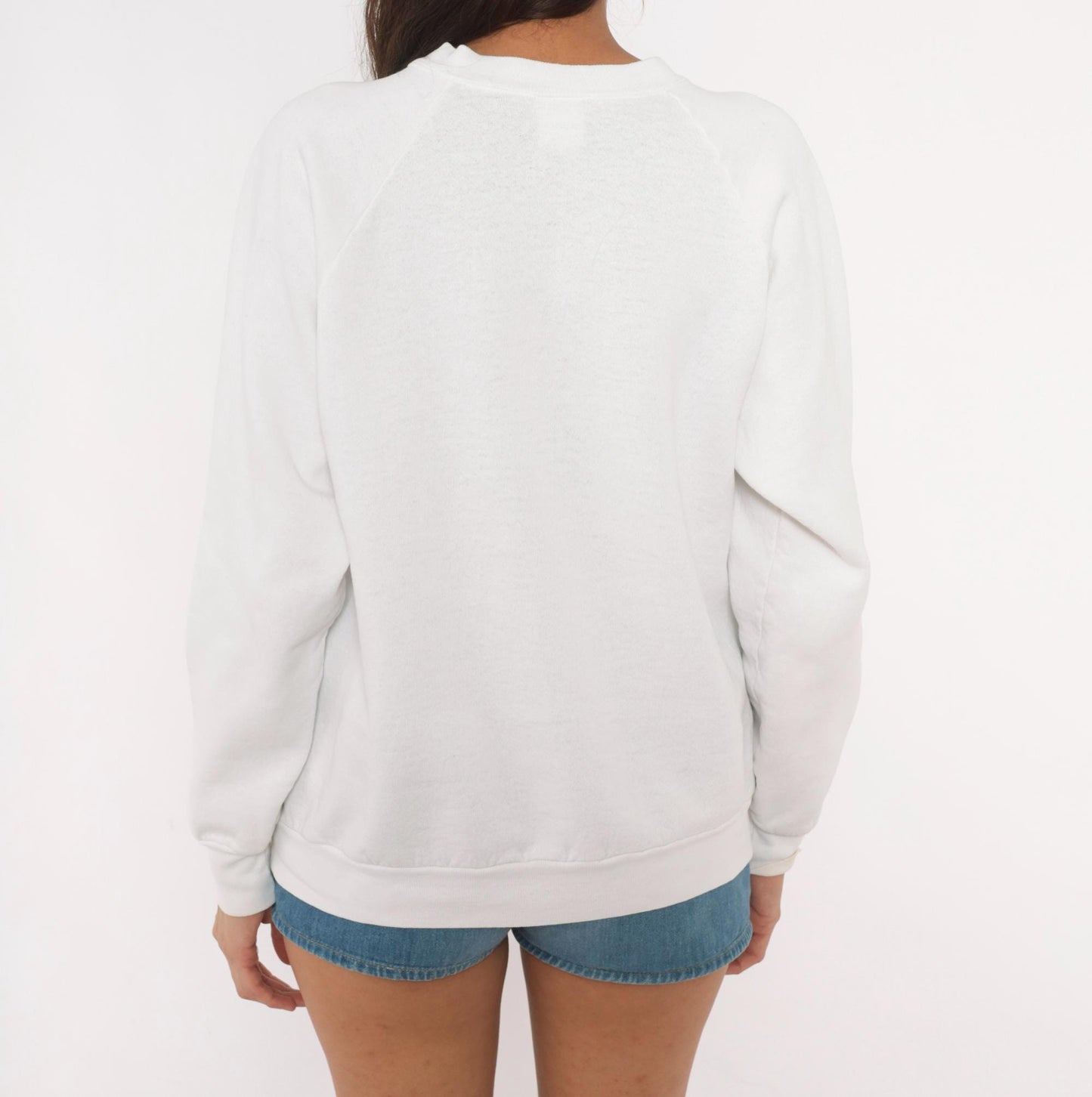 90s Fruit Of The Loom Arizona Southwestern Graphic Sweatshirt White Medium