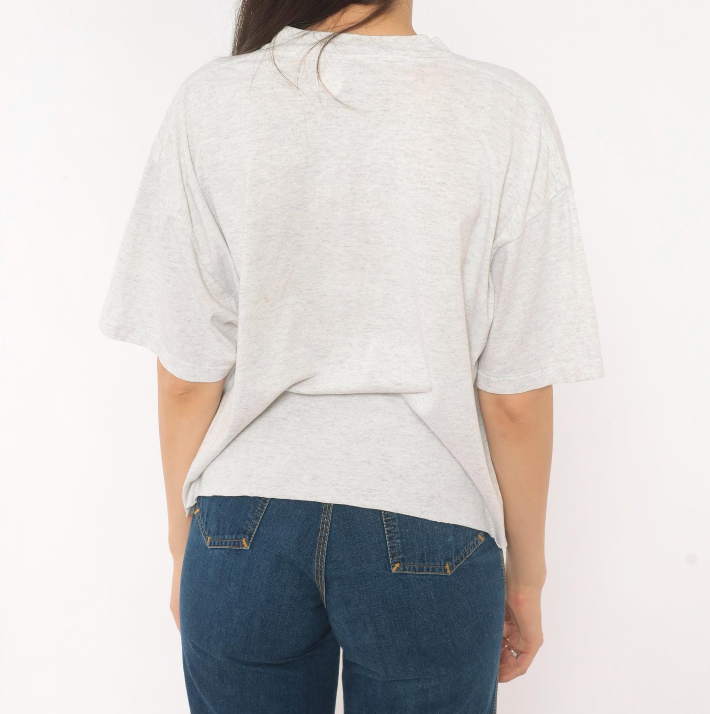 90s Idaho Fish And Game Graphic Tee Grey Cotton Crop Oneita Extra Large