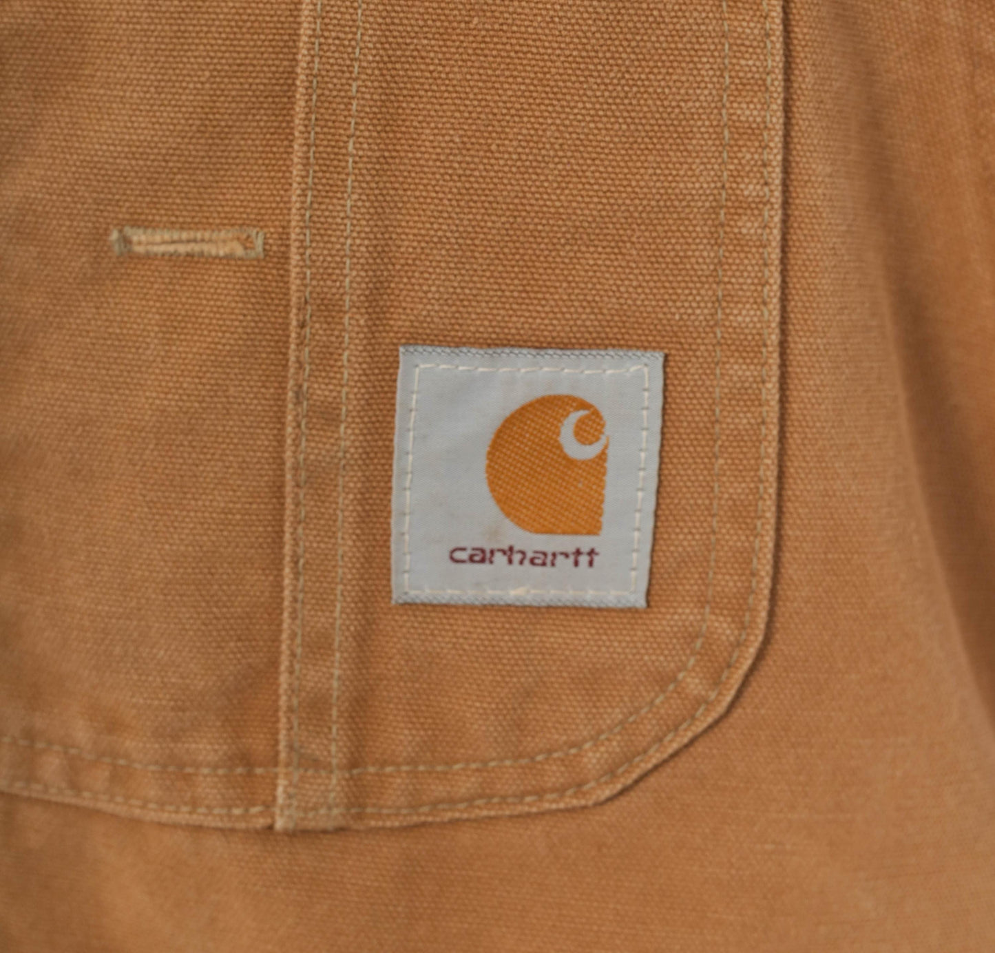 Carhartt Quilted Bib Overalls Tan Duck Canvas Double Knee Workwear XXL