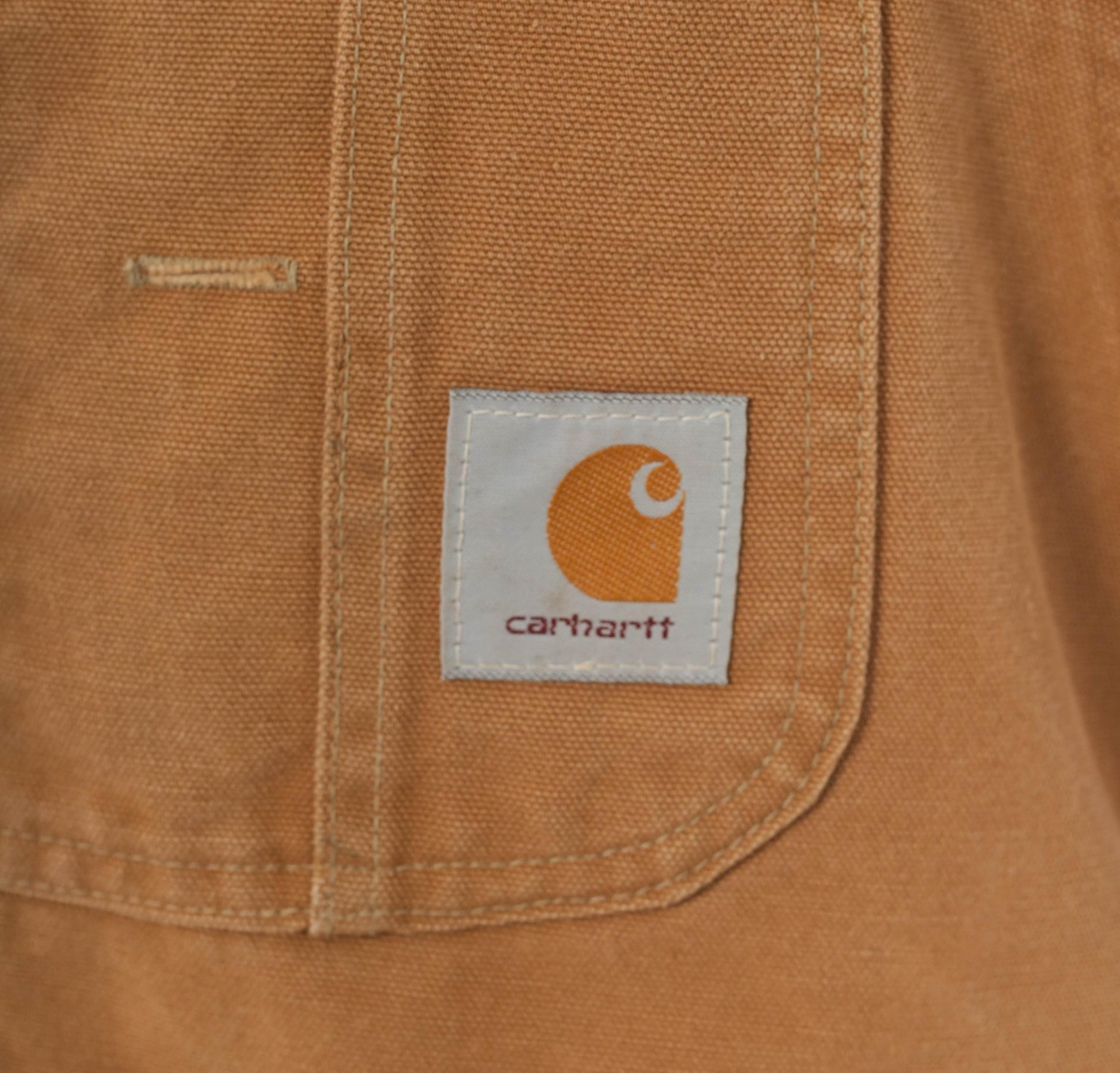 Carhartt Quilted Bib Overalls Tan Duck Canvas Double Knee Workwear XXL