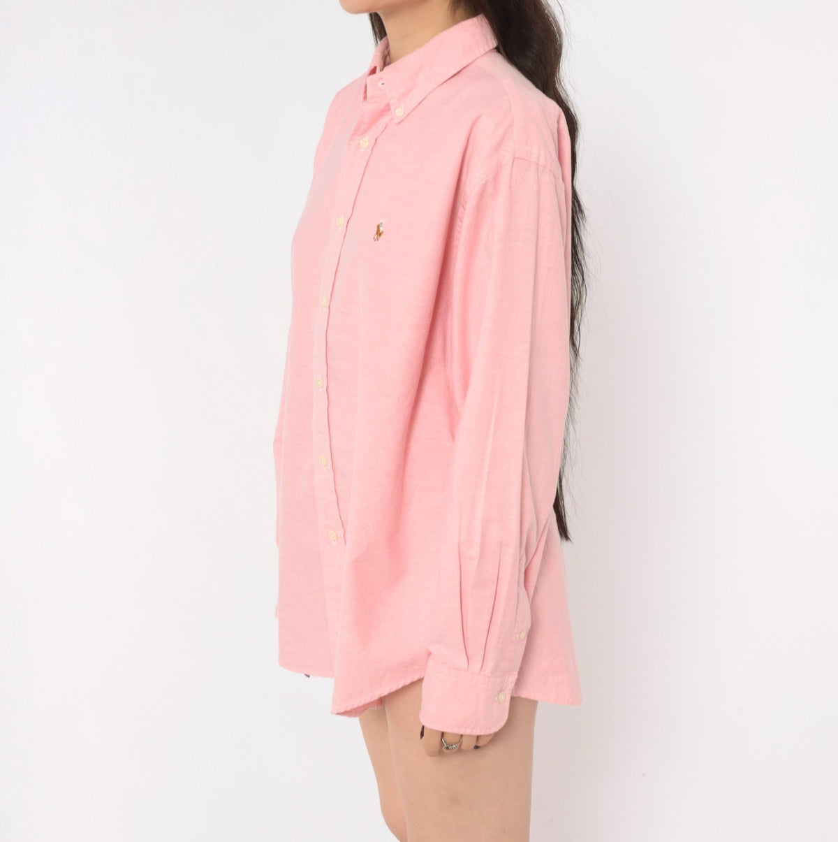 90s Ralph Lauren Pink Cotton Oxford Button Down Shirt Extra Large XL