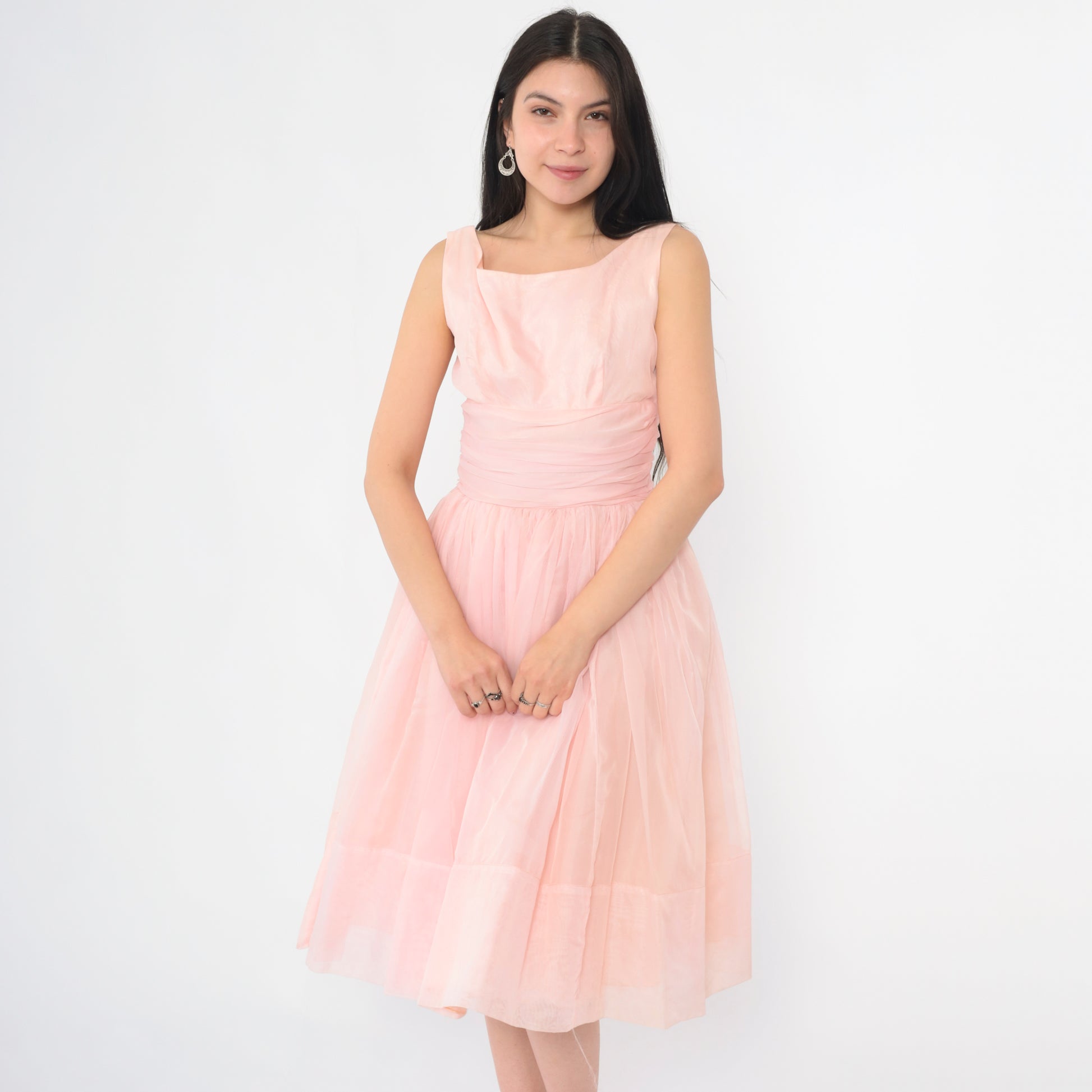 Vintage 60s Pink Chiffon Party Dress Midi Pastel Cocktail 1960s High W Shopexile Vintage 60s Pink Chiffon Party Dress Midi Pastel Cocktail 1960s High W Shopexile