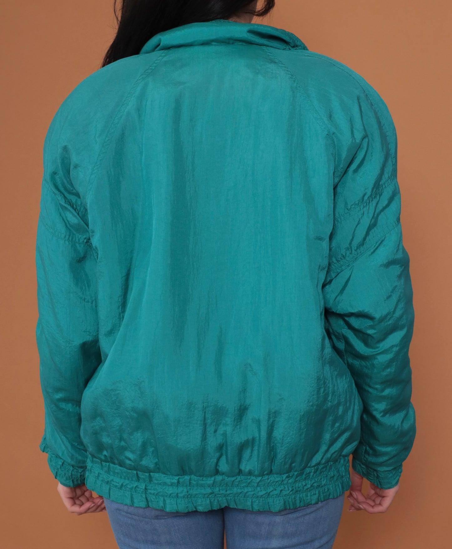 80s Teal Puffer Jacket