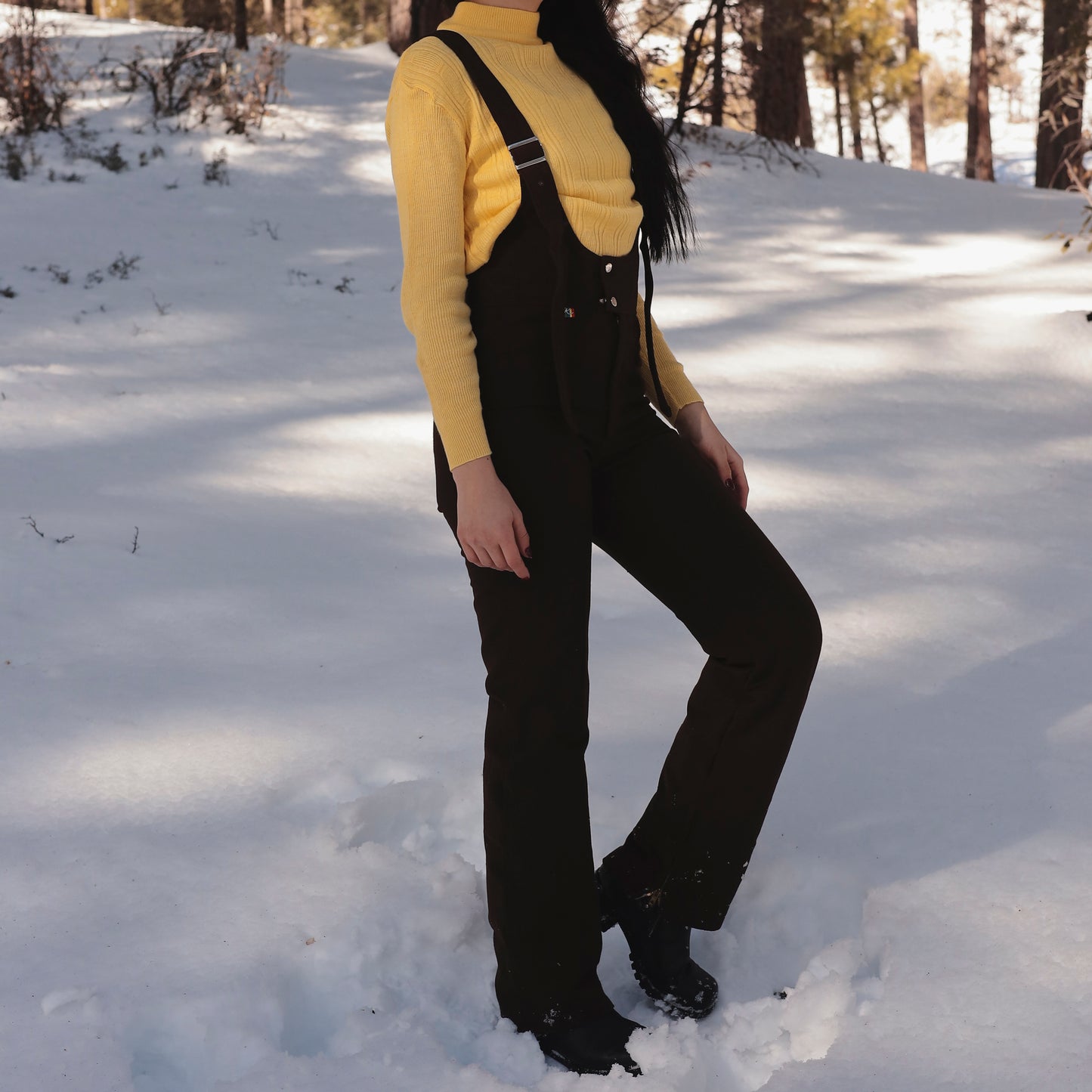 70s Roffe Ski Brown Wool Snowsuit