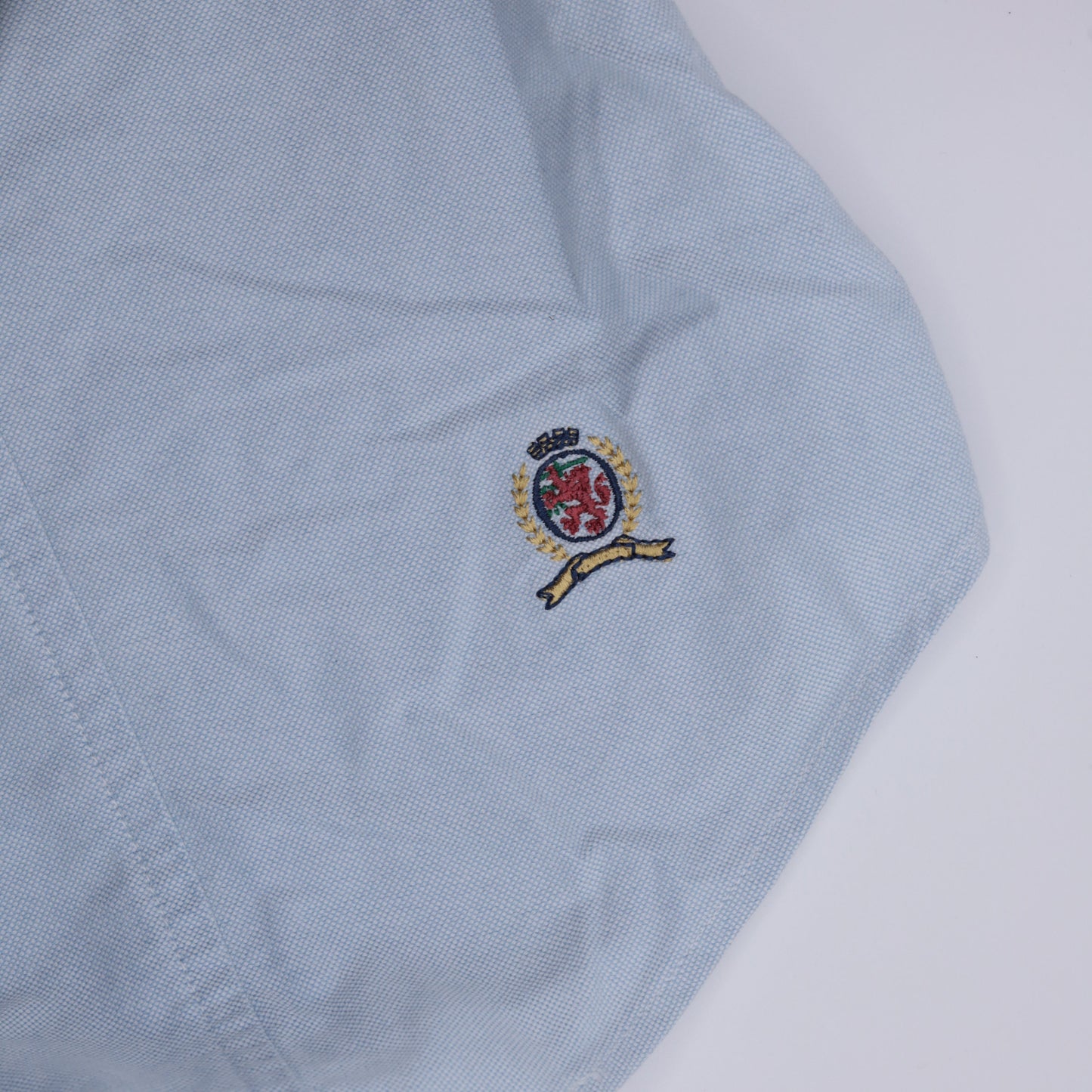 Tommy Hilfiger Y2K Light Blue Sleeveless Button-Up Blouse Small 4