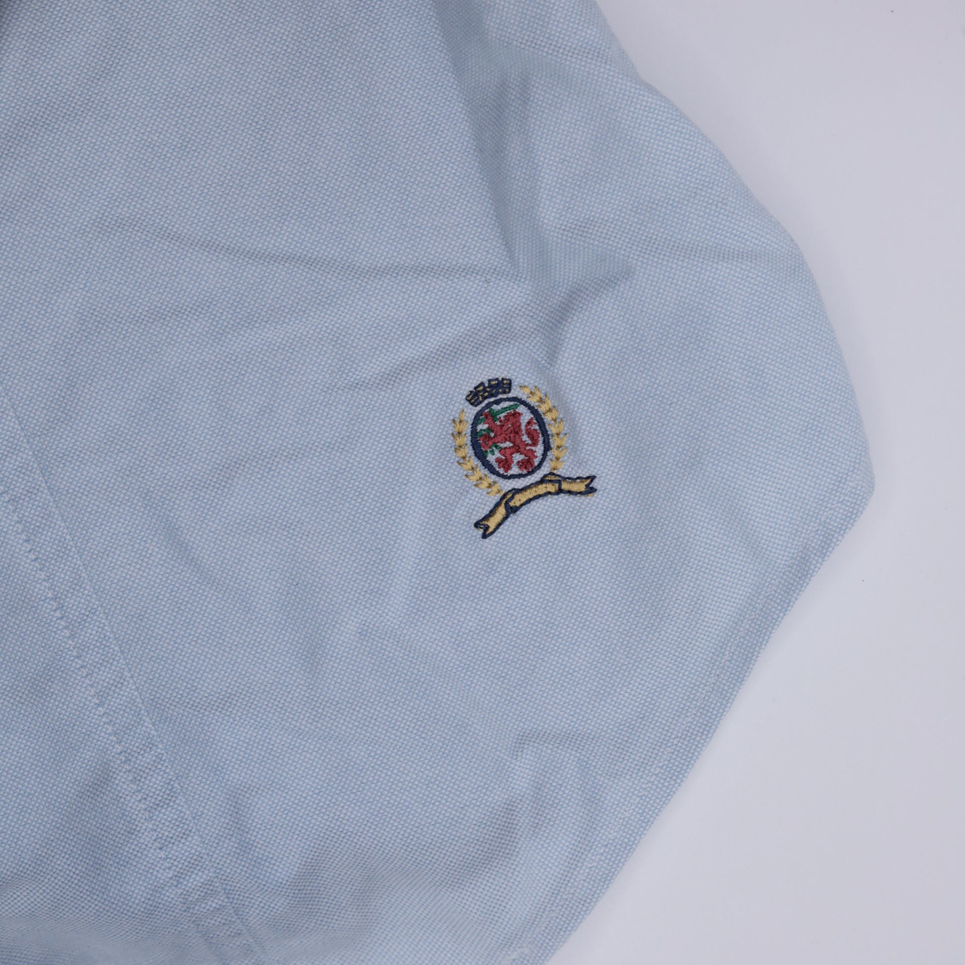 Tommy Hilfiger Y2K Light Blue Sleeveless Button-Up Blouse Small 4