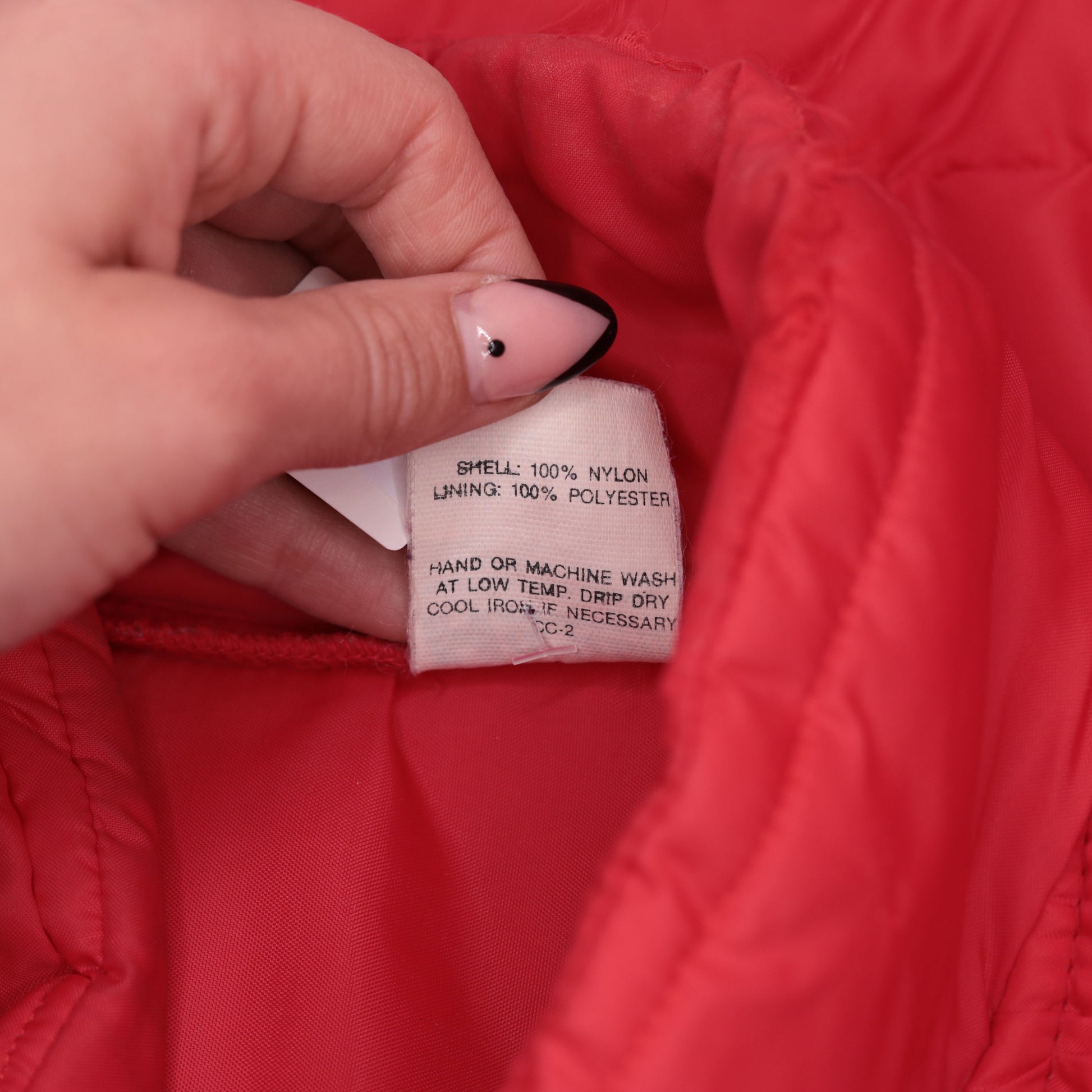 80s Consolidated Freightways Red Puffer Vest Snap Sleeveless Jacket Extra Large