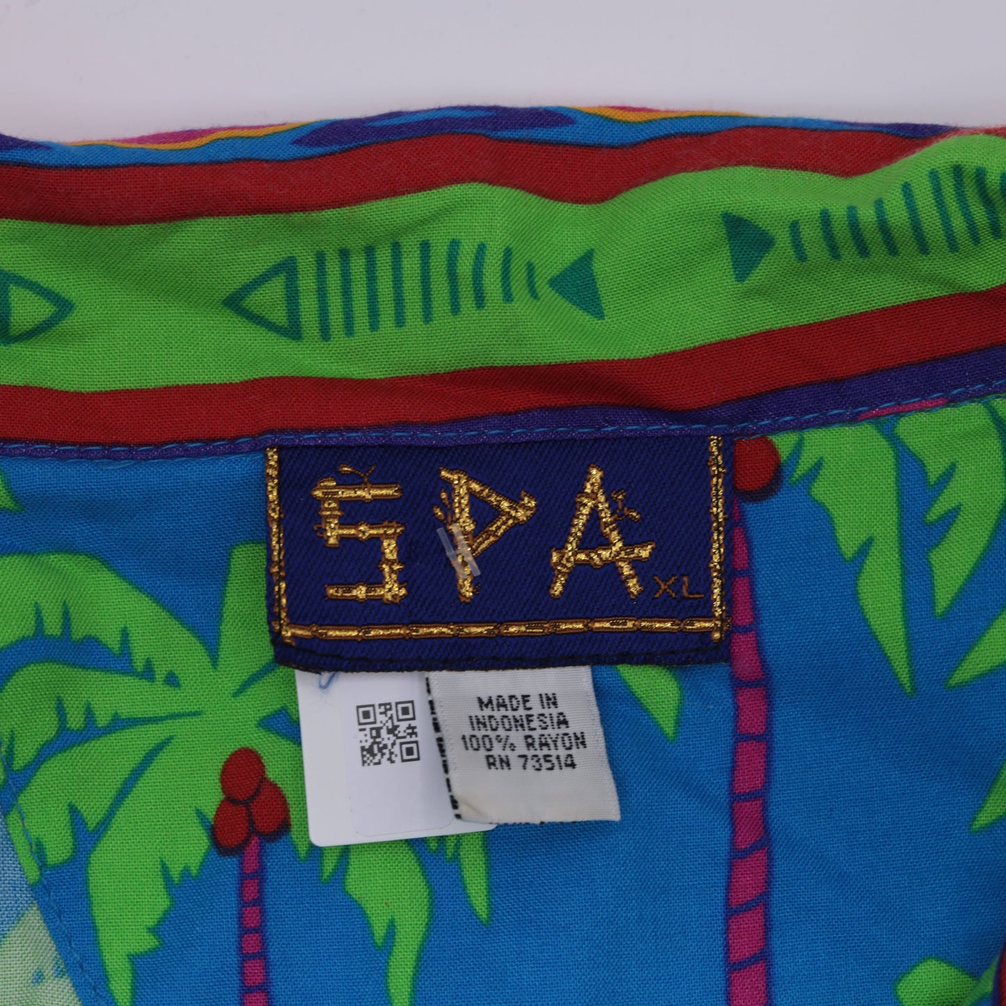 90s Tropical Sequin Tie-Front Blouse Sailboat Beaded Sleeveless Small