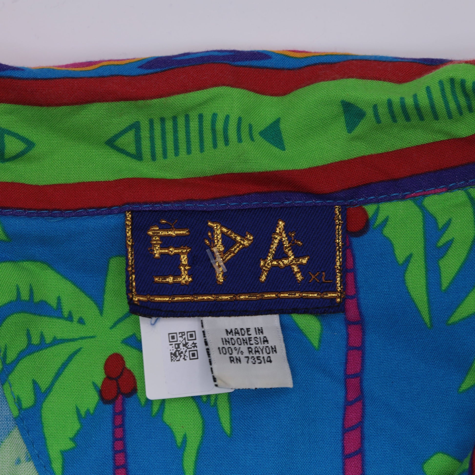 90s Tropical Sequin Tie-Front Blouse Sailboat Beaded Sleeveless Small