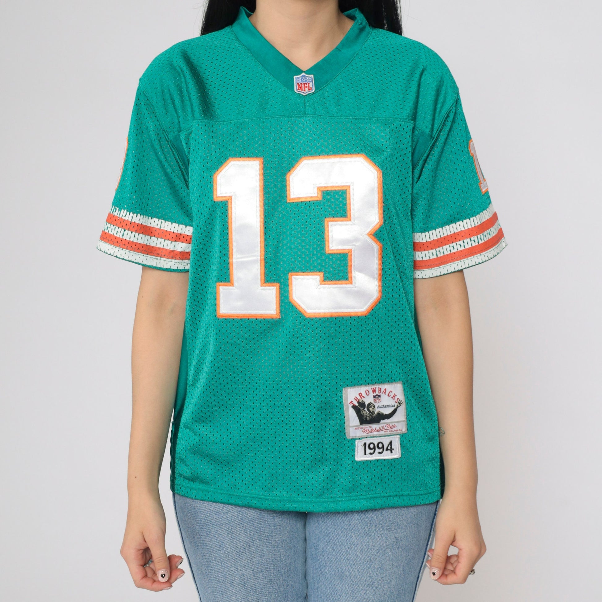 Mitchell & Ness Dan Marino #13 Miami Dolphins 1994 Jersey Green Kids Large