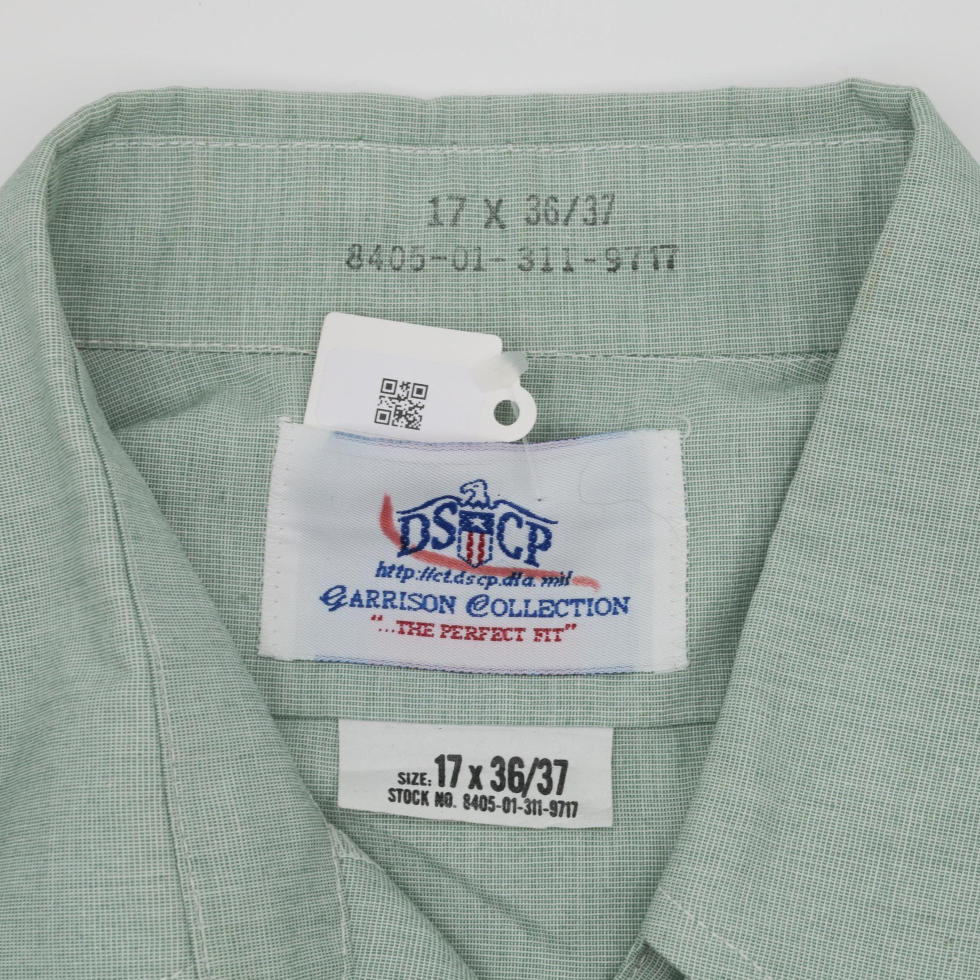 00s Light Green Button-Up Shirt Oxford Collar Long Sleeve Work Top XL