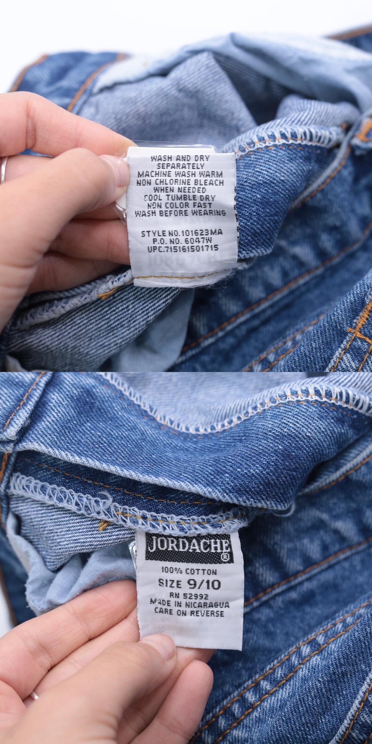 90s Jordache Bootcut Jeans Blue High Rise Cotton Denim Small 28