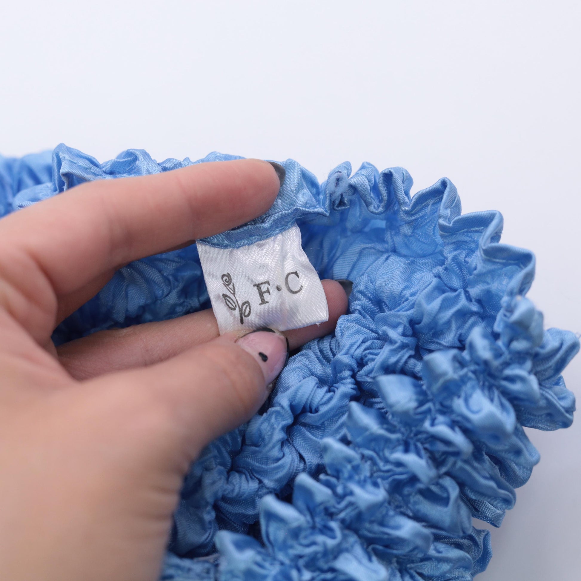 Y2K Light Blue Popcorn Cardigan Bubble Knit Button-Up Small