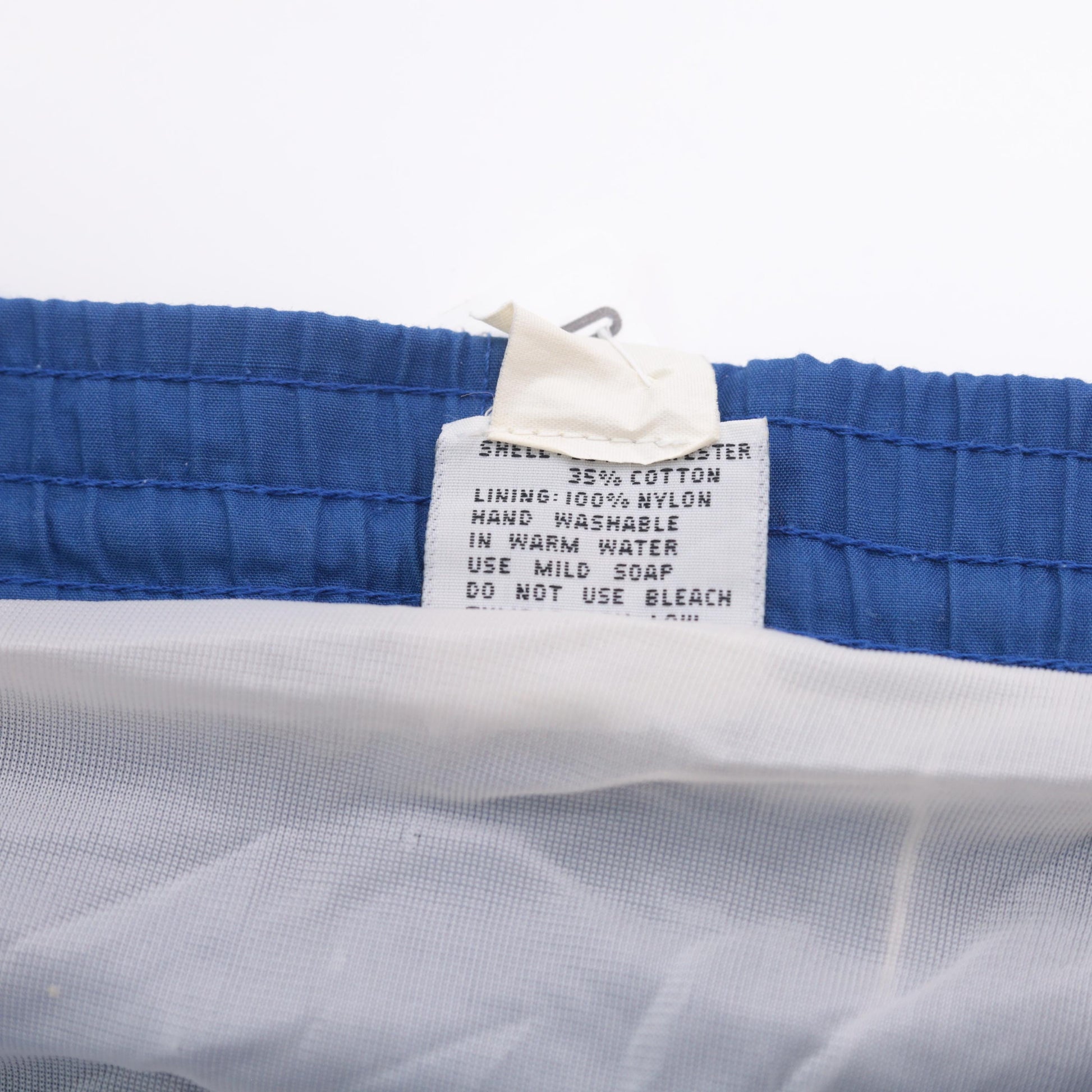 80s Liki Liki Swim Trunks Blue Diagonal Stripe Board Shorts Medium
