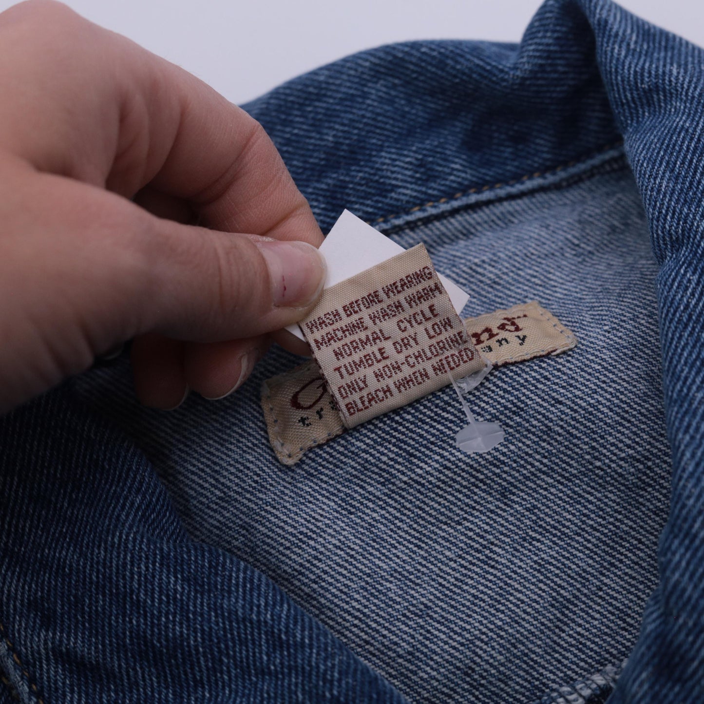 90s Great Land Trading Denim Vest Dark Wash Button Front Medium M